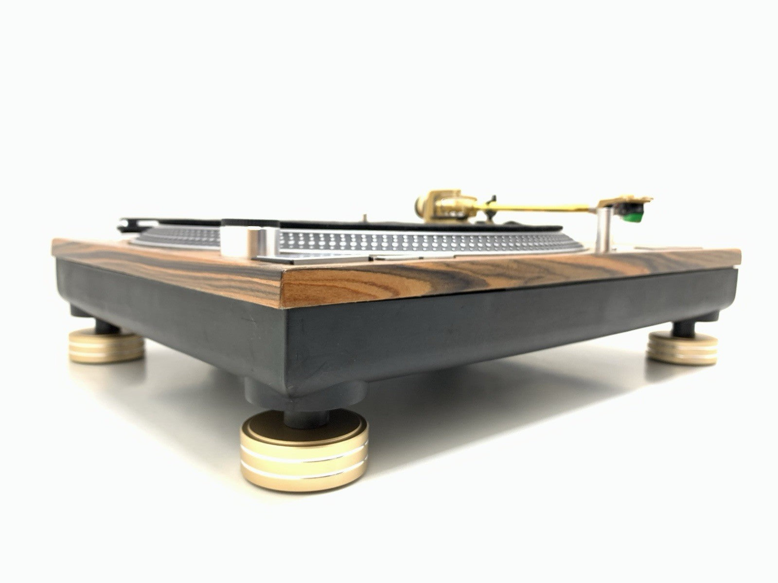 TECHNICS SL 1200 MK2 WOOD and GOLD Direct Drive Turntable Vintage WORK LIKE NEW