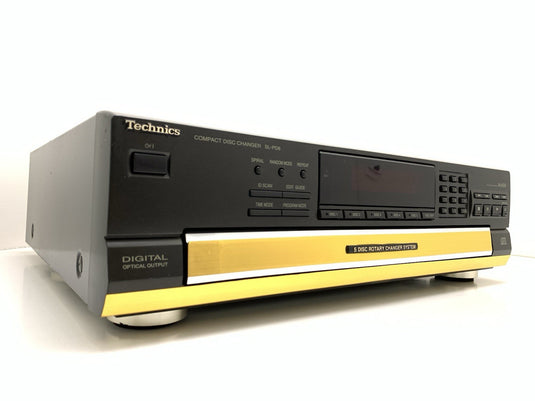 Technics SL-PD8 5 Disc CD Changer MASH Custom Gold Finish 230V Serviced WorkGood