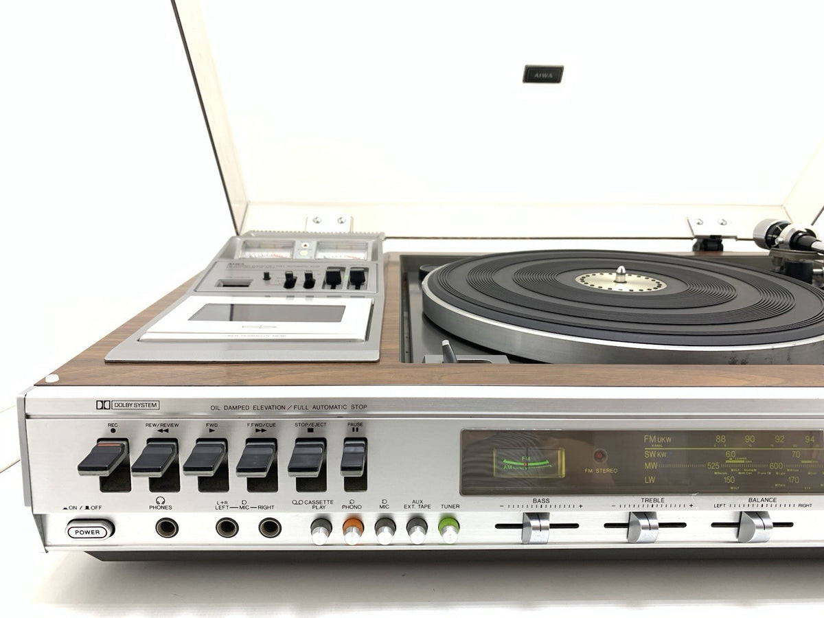 AIWA AF-5050 Turntable Cassette Radio Music Centre Japan Vintage 1977 Hi-Fi Good