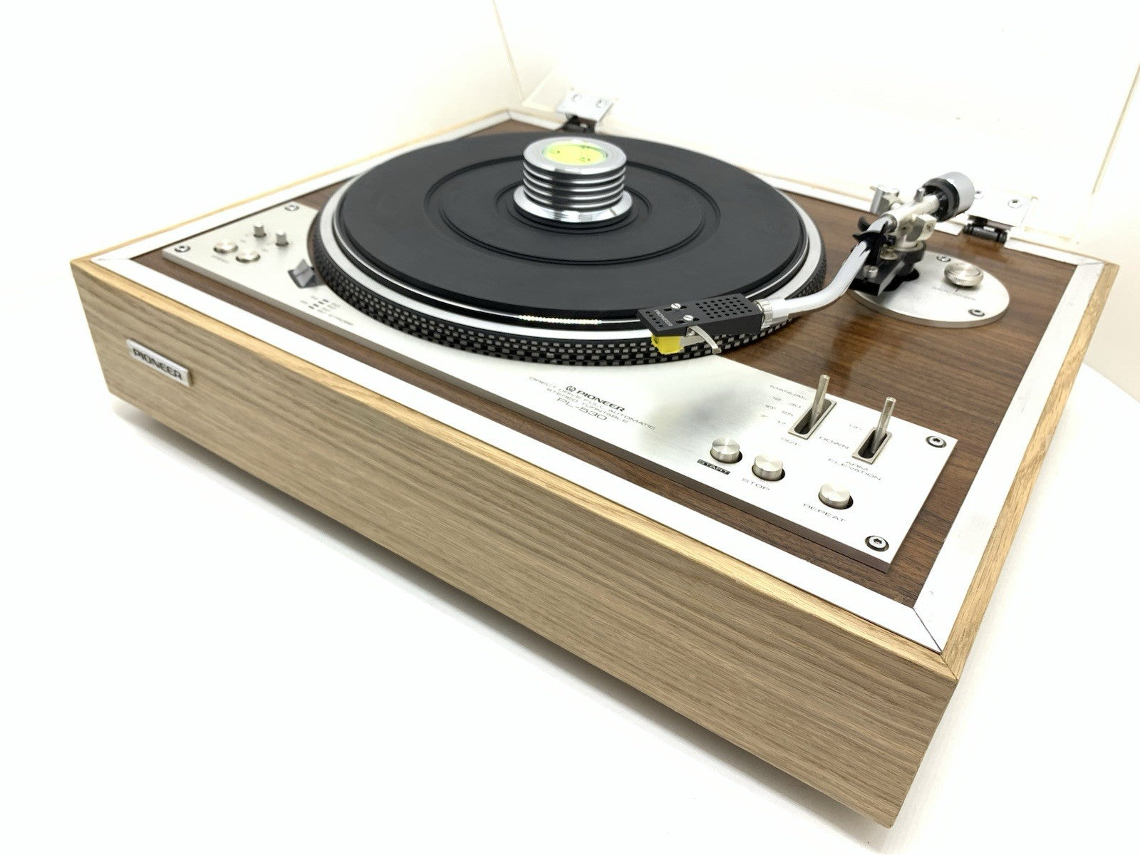 PIONEER PL 530 Turntable Direct Drive Full Automatic Vintage 1976 WORK Good Look