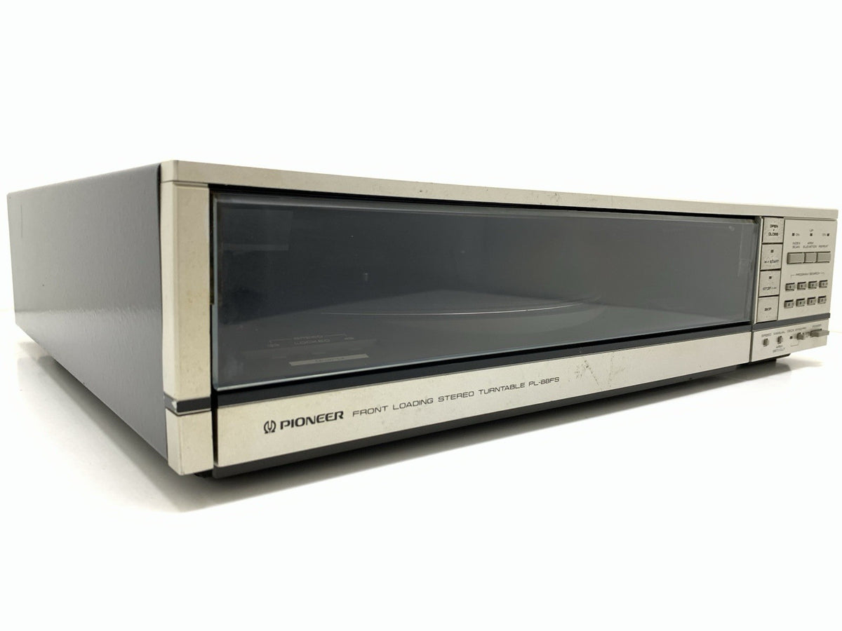 Pioneer PL-88FS Front Loading Direct Drive Turntable Serviced Vintage Good Look