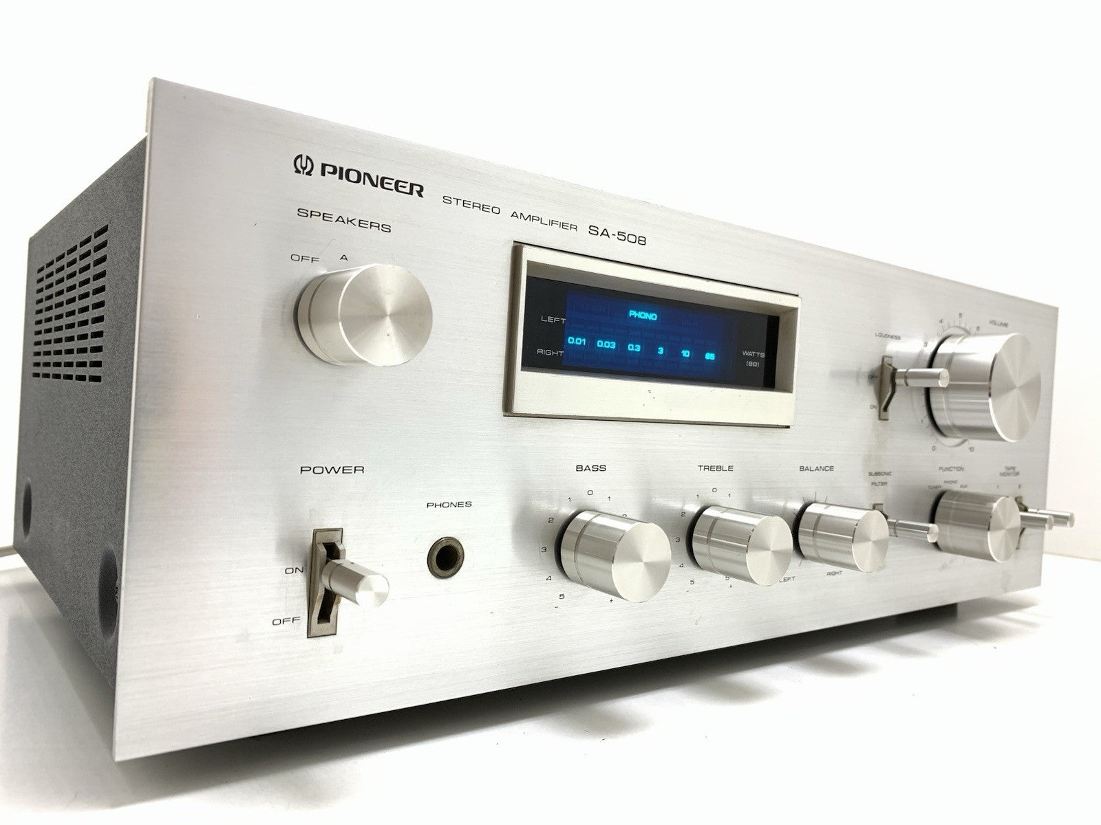 PIONEER SA 508 Stereo HiFi Amplifier 25+25 Watts RMS Vintage 1979 WORK GOOD LOOK