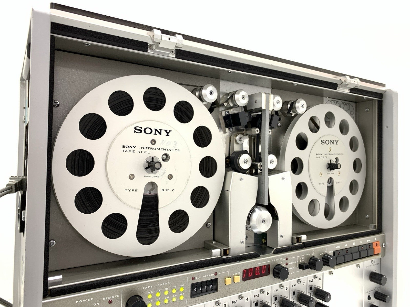SONY A 109 FM Instrumentation Tape 8 Track 7" Reel to Reel 6 Head 10 Speeds WORK