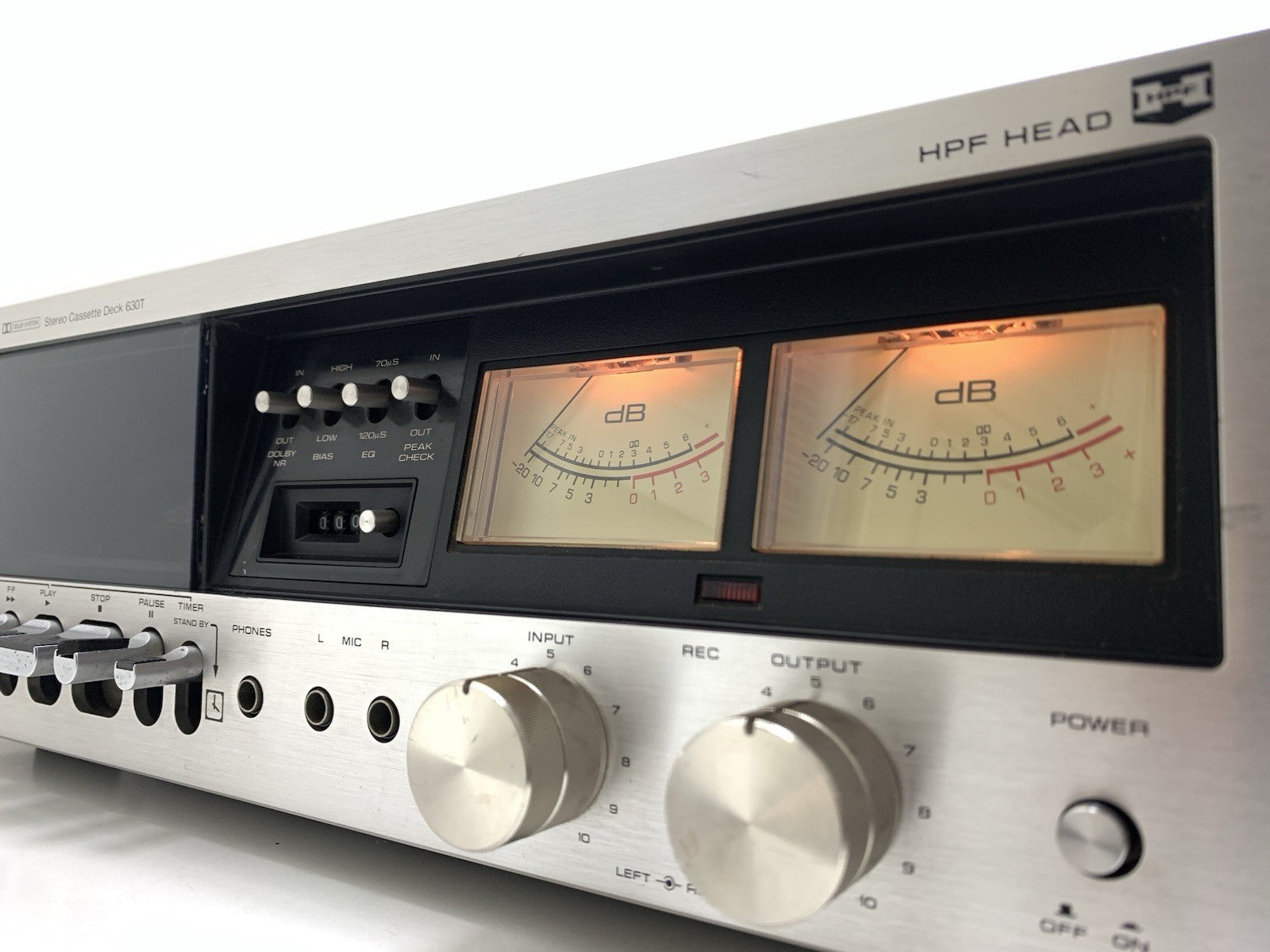 TECHNICS RS 630T Stereo Cassette Tape Deck 2 Head Vintage 1978 Work Good Look