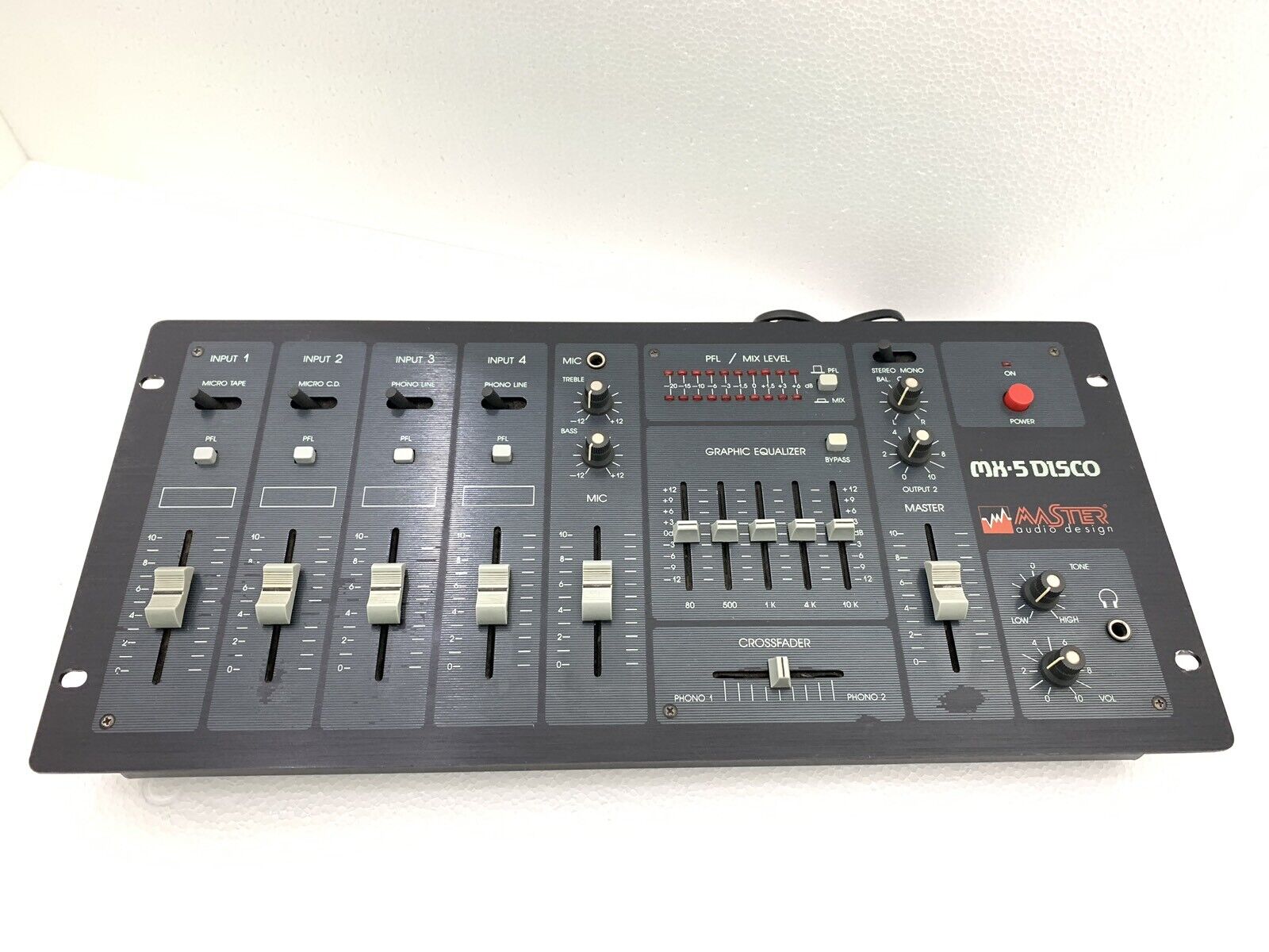 MÁSTER AUDIO DESING MX-5 DISCO Professional Mixer 5 Channel Refurbished