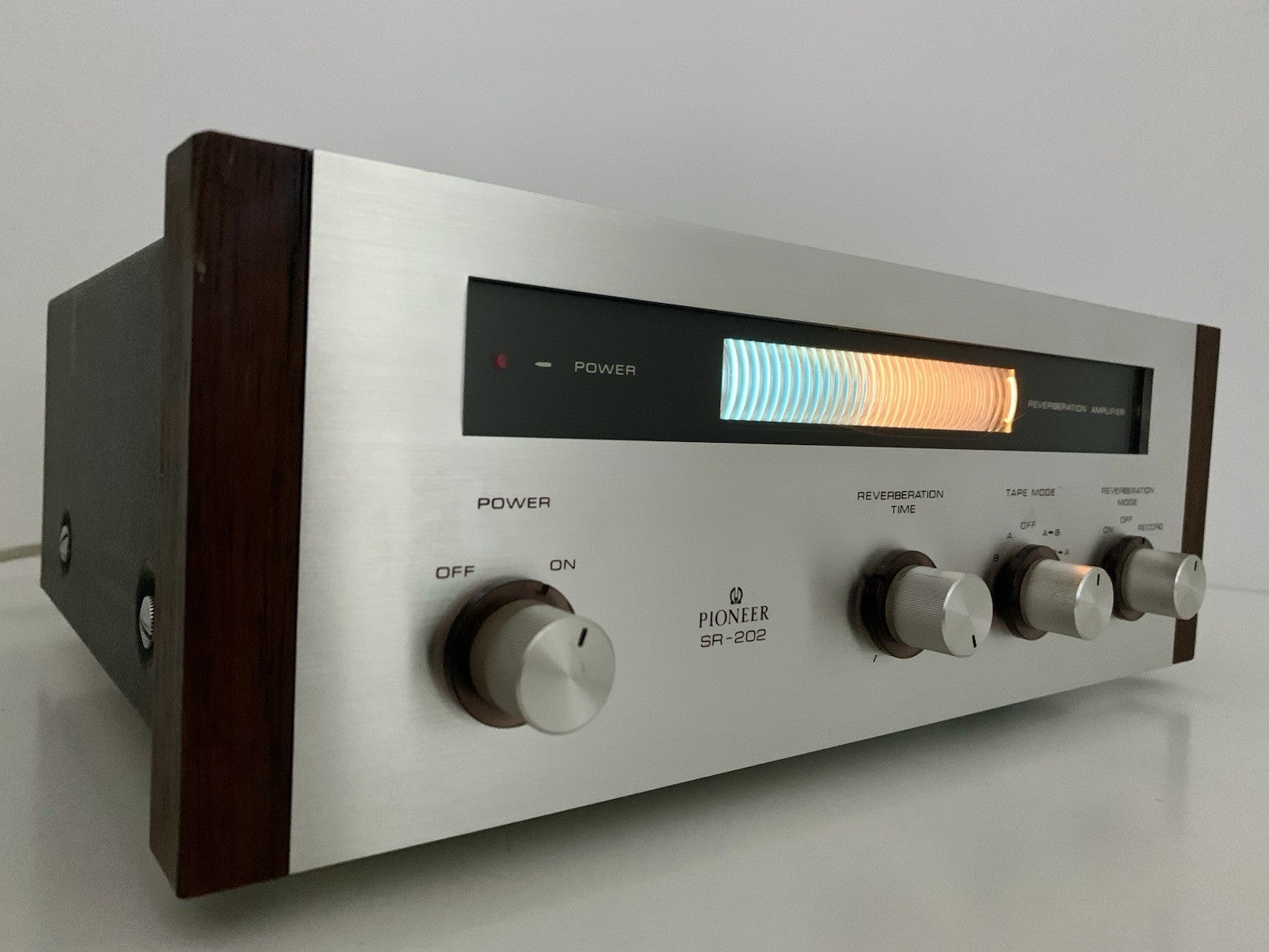 PIONEER Stereo REVERBERATION AMPLIFIER SR 202 Vintage 1969 Work PERFECT GoodLook