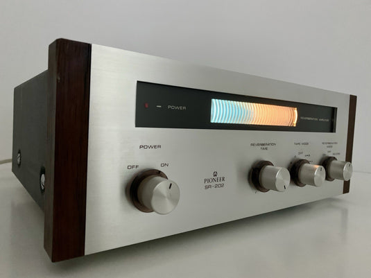 PIONEER Stereo REVERBERATION AMPLIFIER SR 202 Vintage 1969 Work PERFECT GoodLook