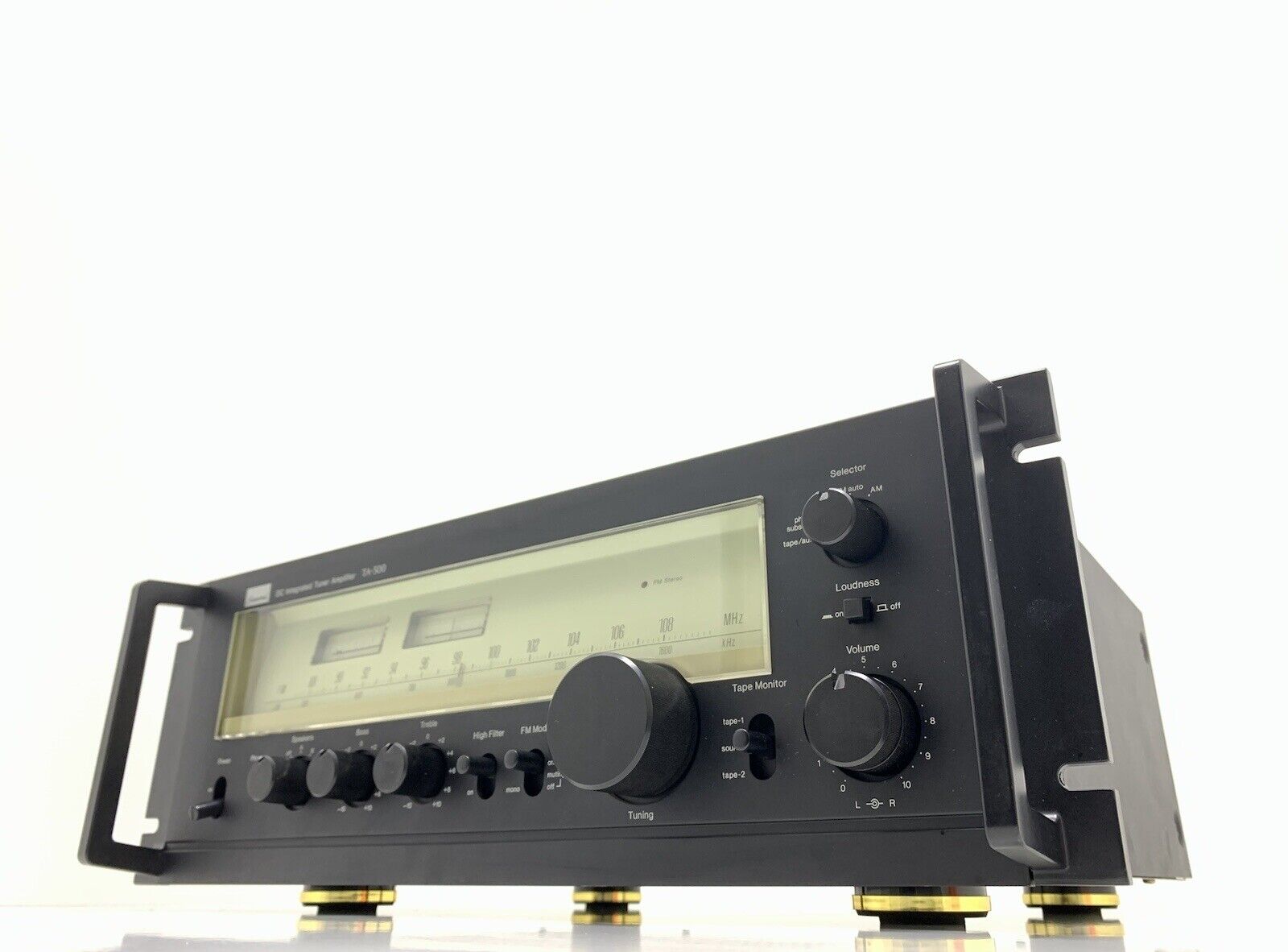 SANSUI TA-500 DC Integrated Stereo Receiver 100 WRMS Vintage 1979 WORK Good Look