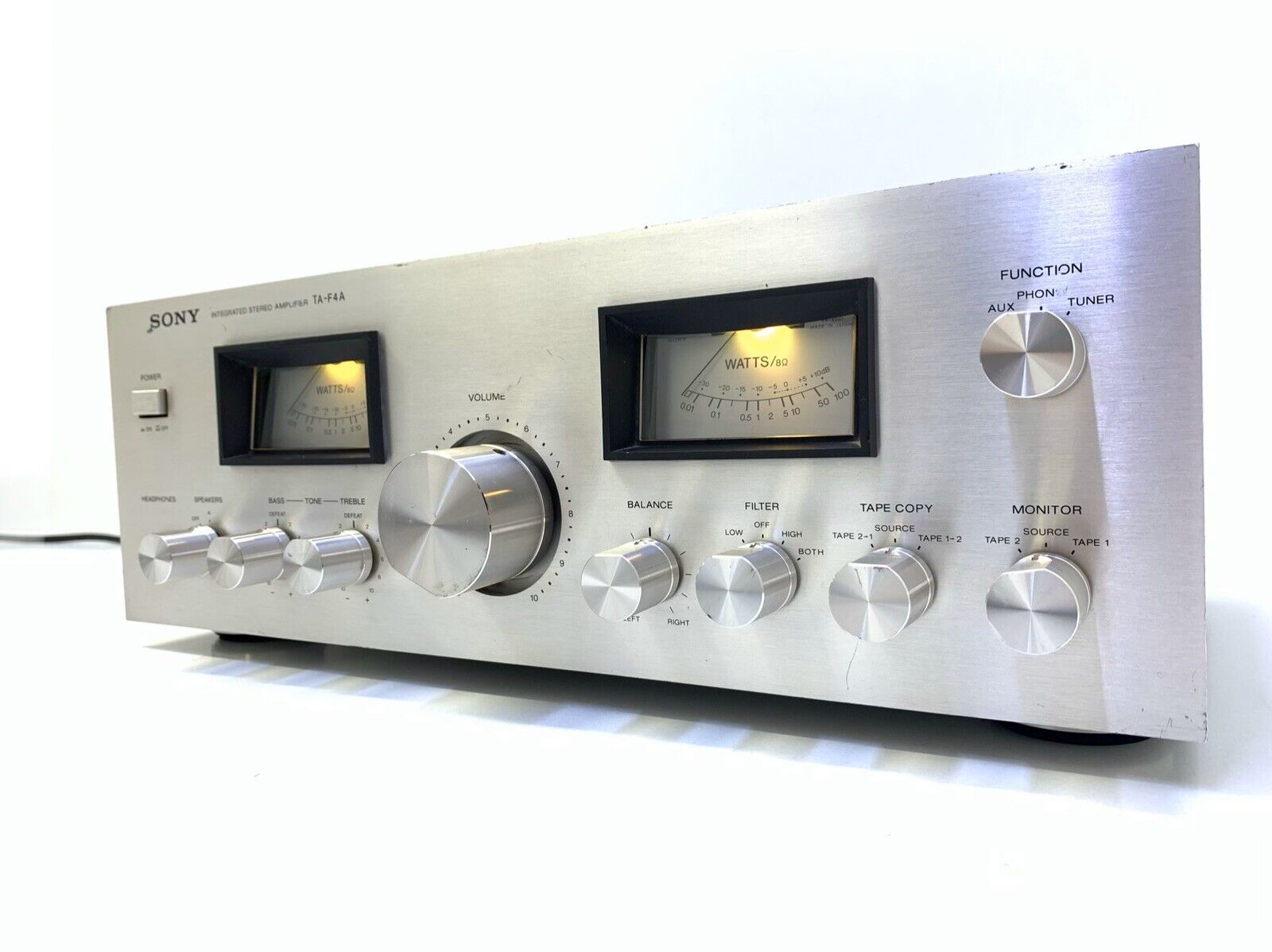 SONY TA-F4A Integrated Stereo Amplifier 80Watts RMS Vintage 1979 Hi Fi Good Look