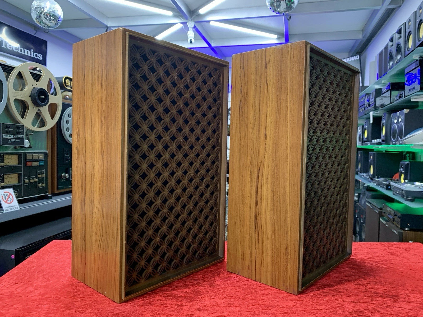NATIONAL PANASONIC SB 123F Original Speakers 2 Way Vintage 1973 Work Good Look
