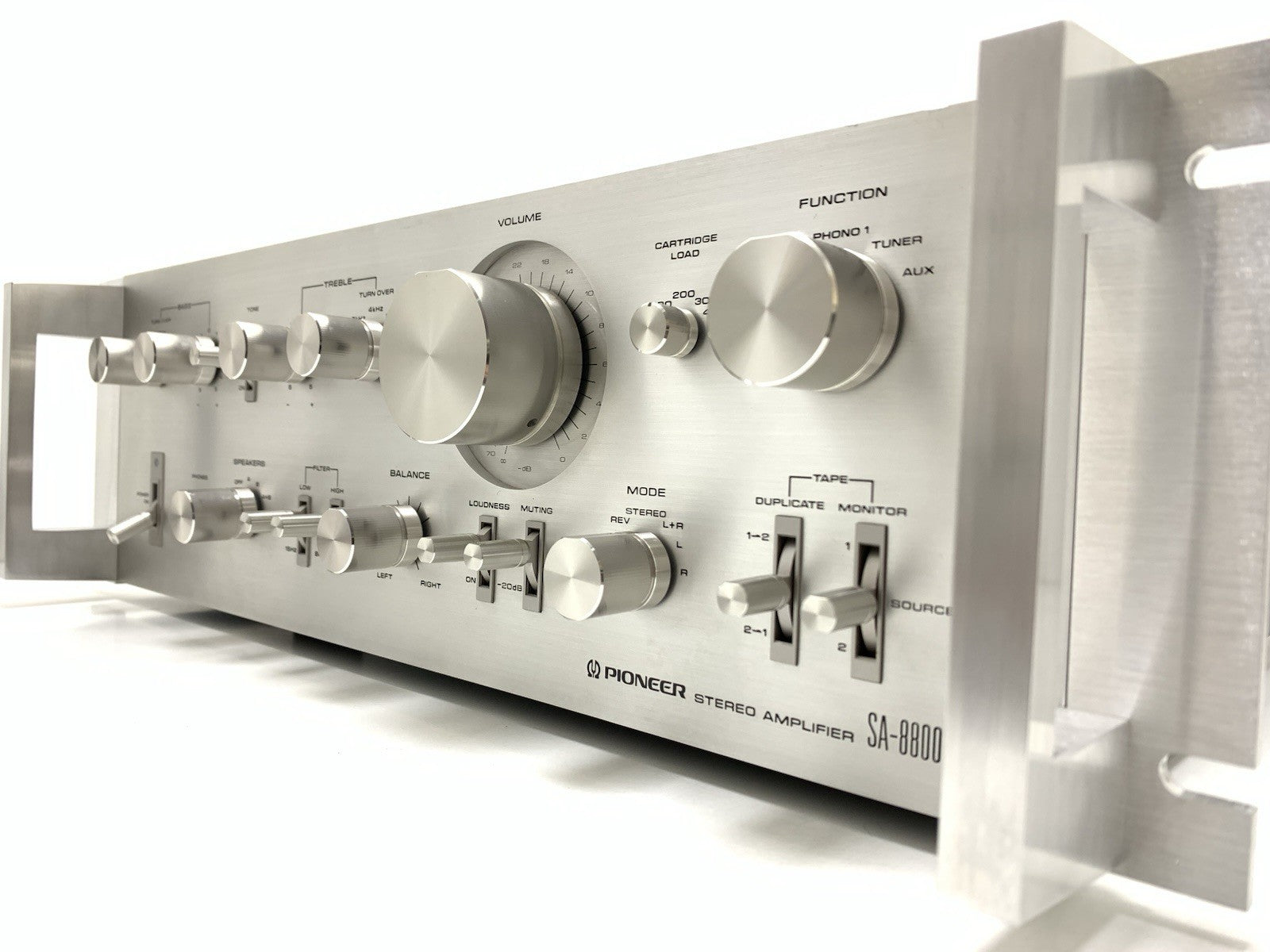 PIONEER SA 8800 II Rack Handles Stereo Amplifier 2 X 60W Vintage WORK Good Look