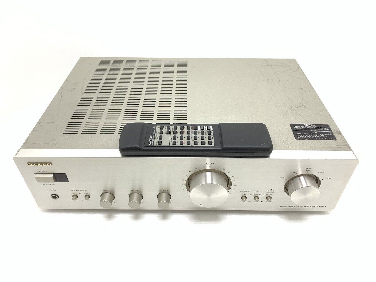 ONKYO A-9211 Integrated Stereo Amplifier 80 W RMS Vintage 1997 Hi Fi Good Look