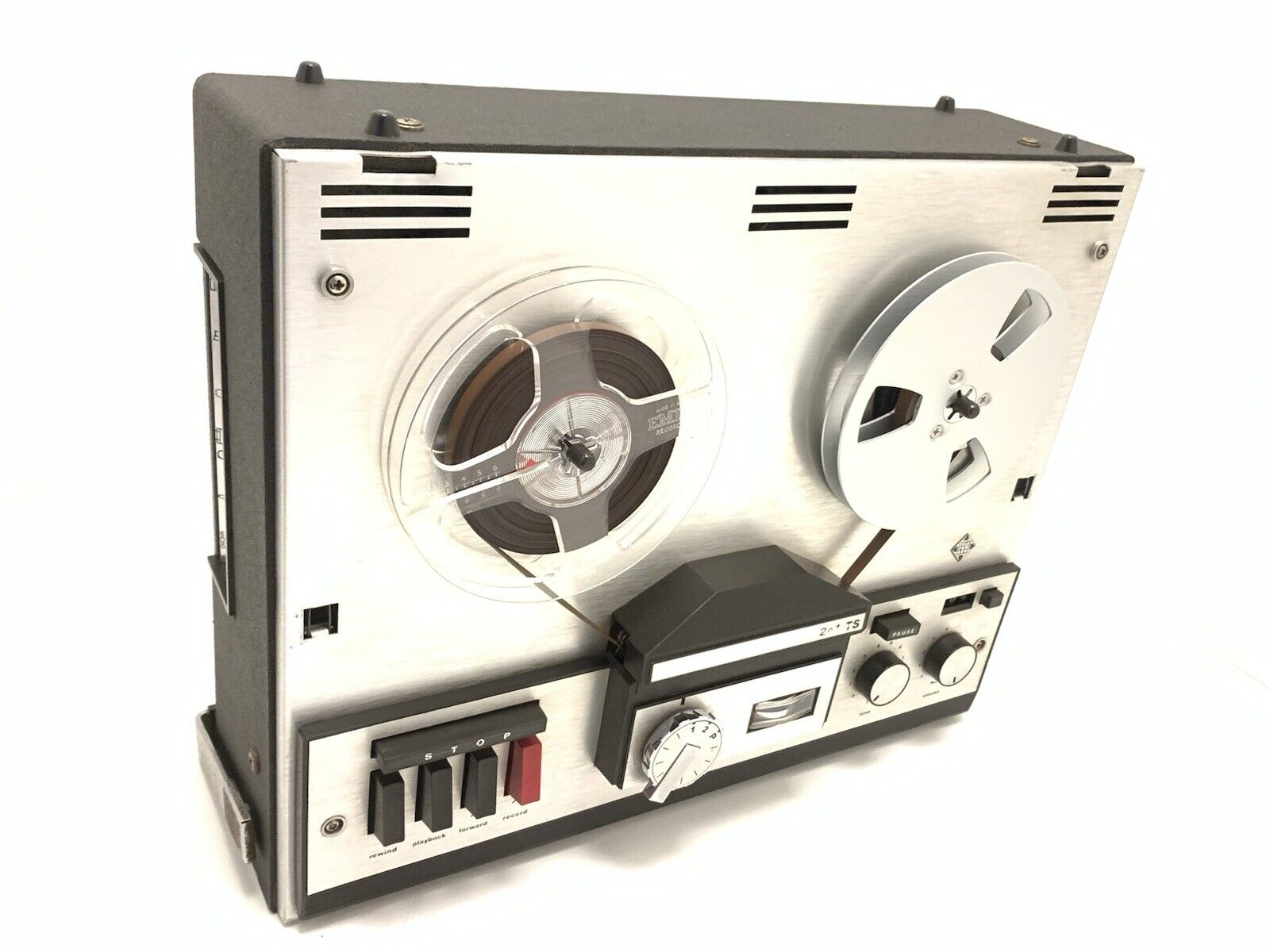 TELEFUNKEN M 201TS Tape Reel to Reel 4 Track 7" Vintage 1967 WORK Good Look