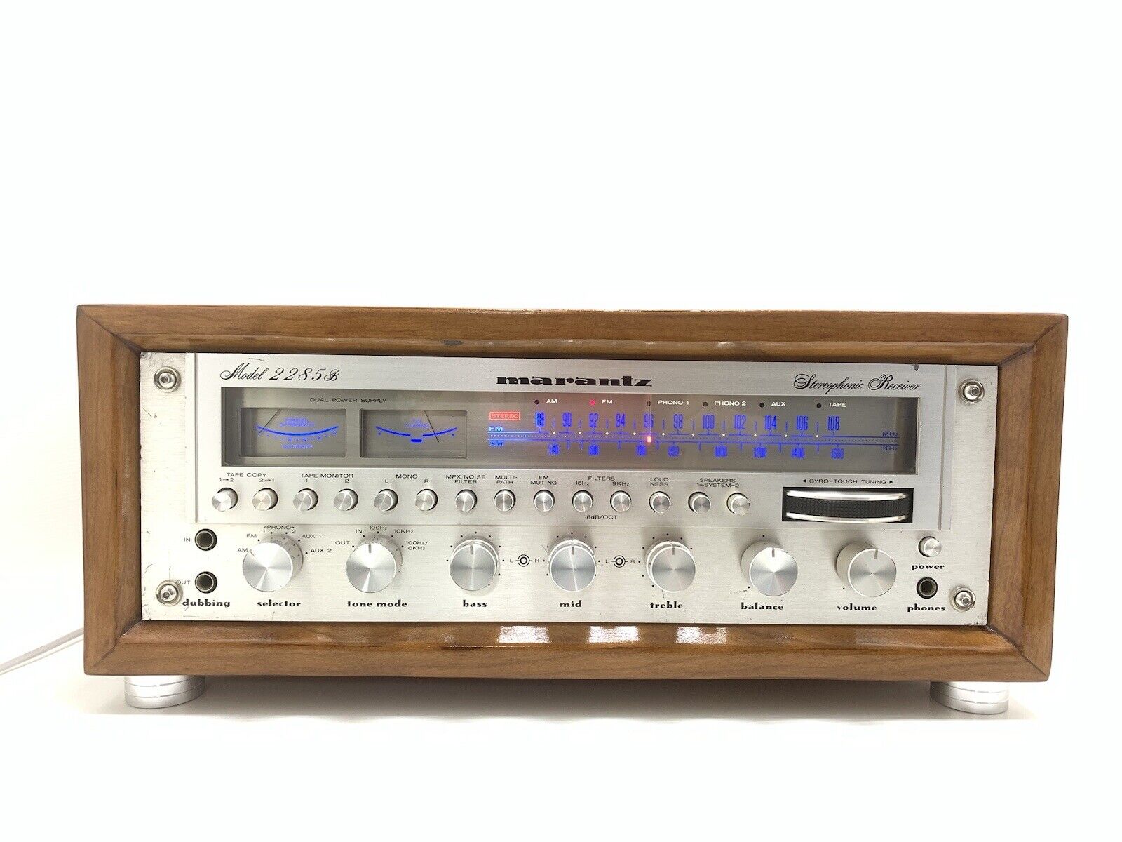 MARANTZ 2285B Stereo MONSTER Receiver 188 W RMS Vintage 1979 Wood Box GOOD LOOK
