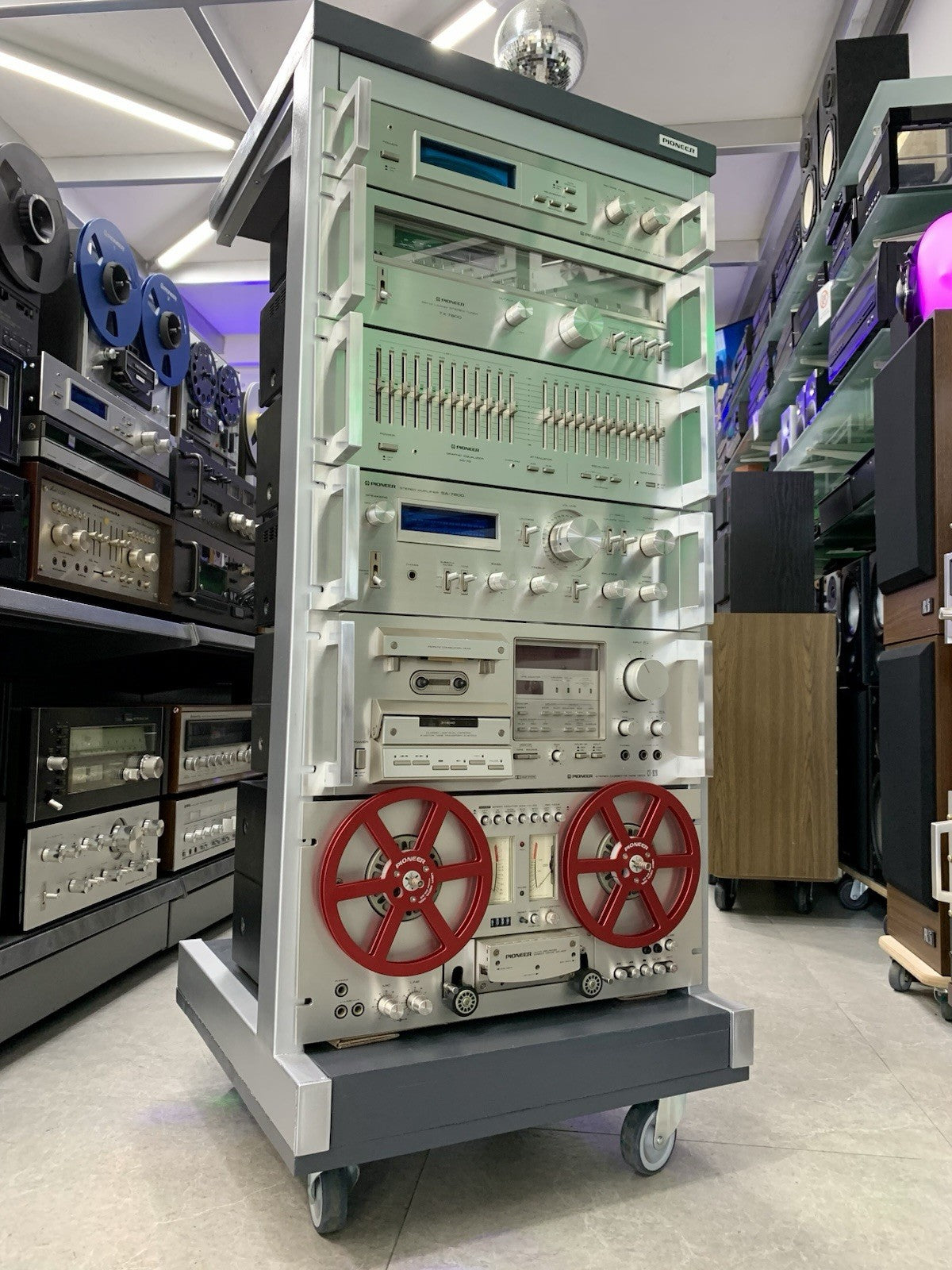 PIONEER Hi End System Rack JA-R2S SR 303 TX 7800 SG 9800  SA 7800 CT 950 RT 707