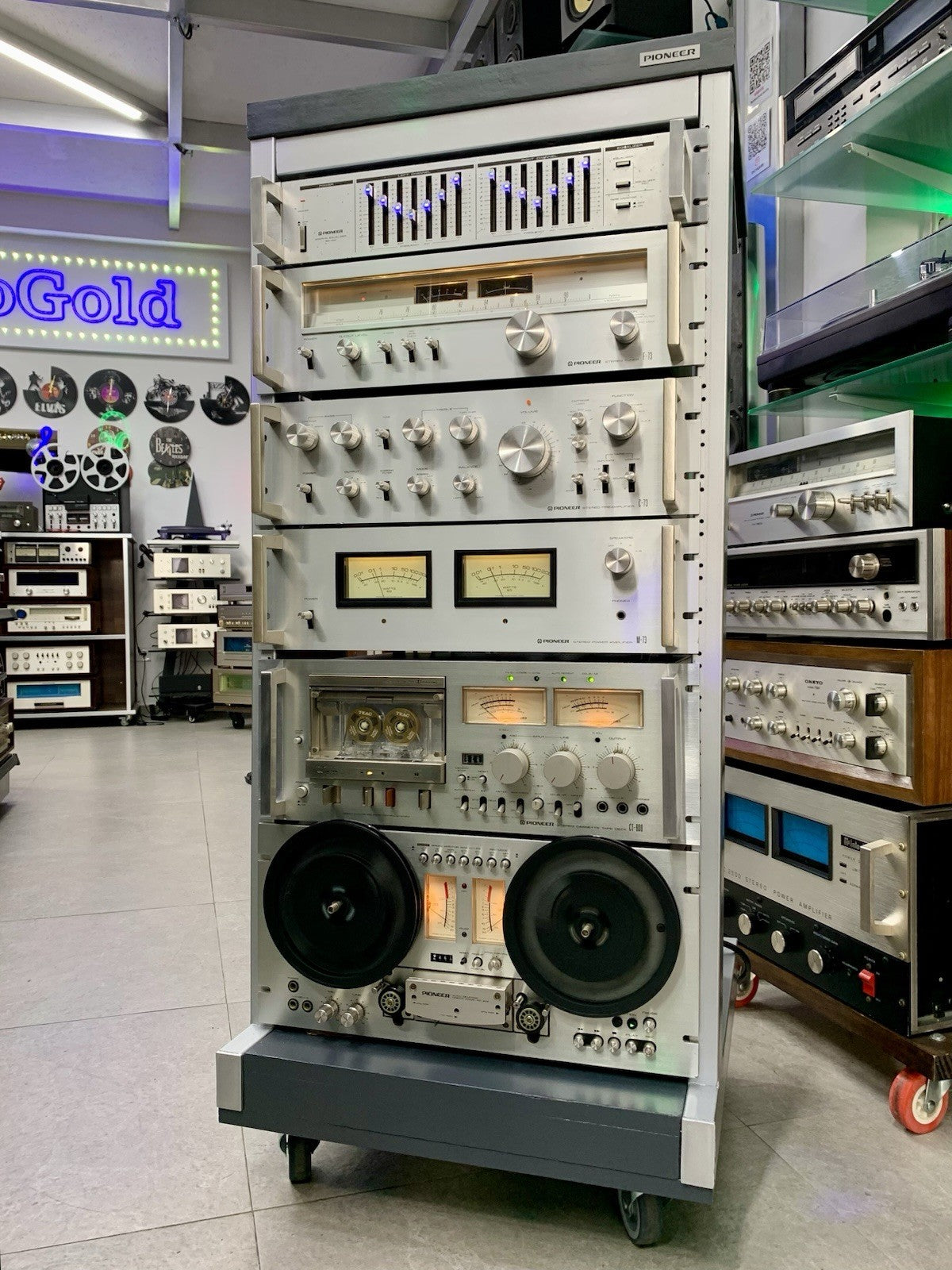 PIONEER Hi End System Rack JA R2S SG 100 F 73 C 73 M 73 CT 800 RT 707 Work Good