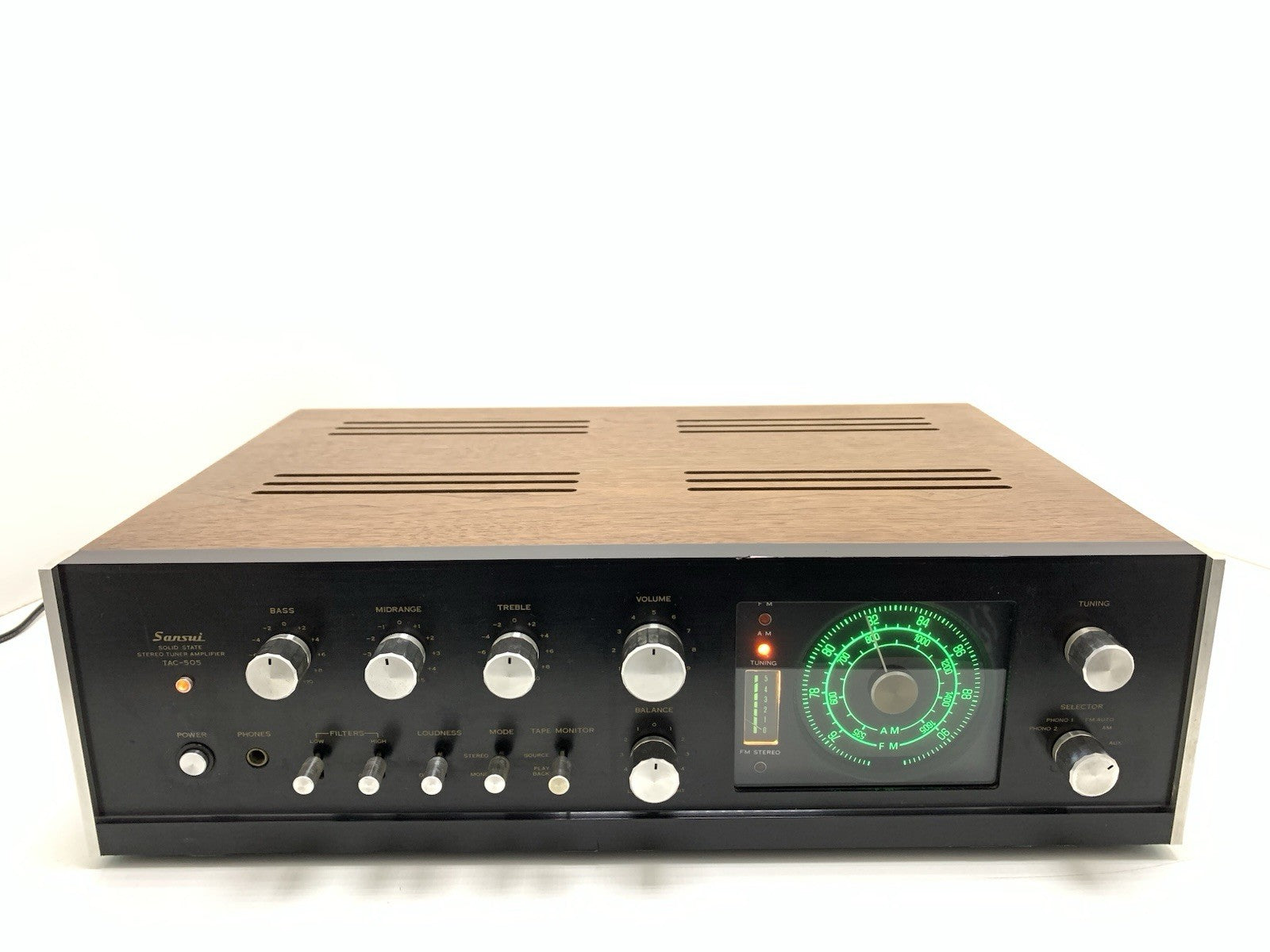 SANSUI TAC 505 Integrated Stereo Receiver 20+20 WRMS Vintage 1970