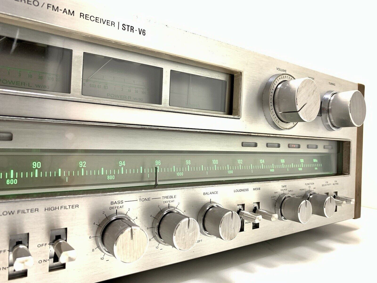 SONY STR V6 Stereo Monster Receiver 2X 115 WRMS Vintage 1978 REFURBISH Good Look