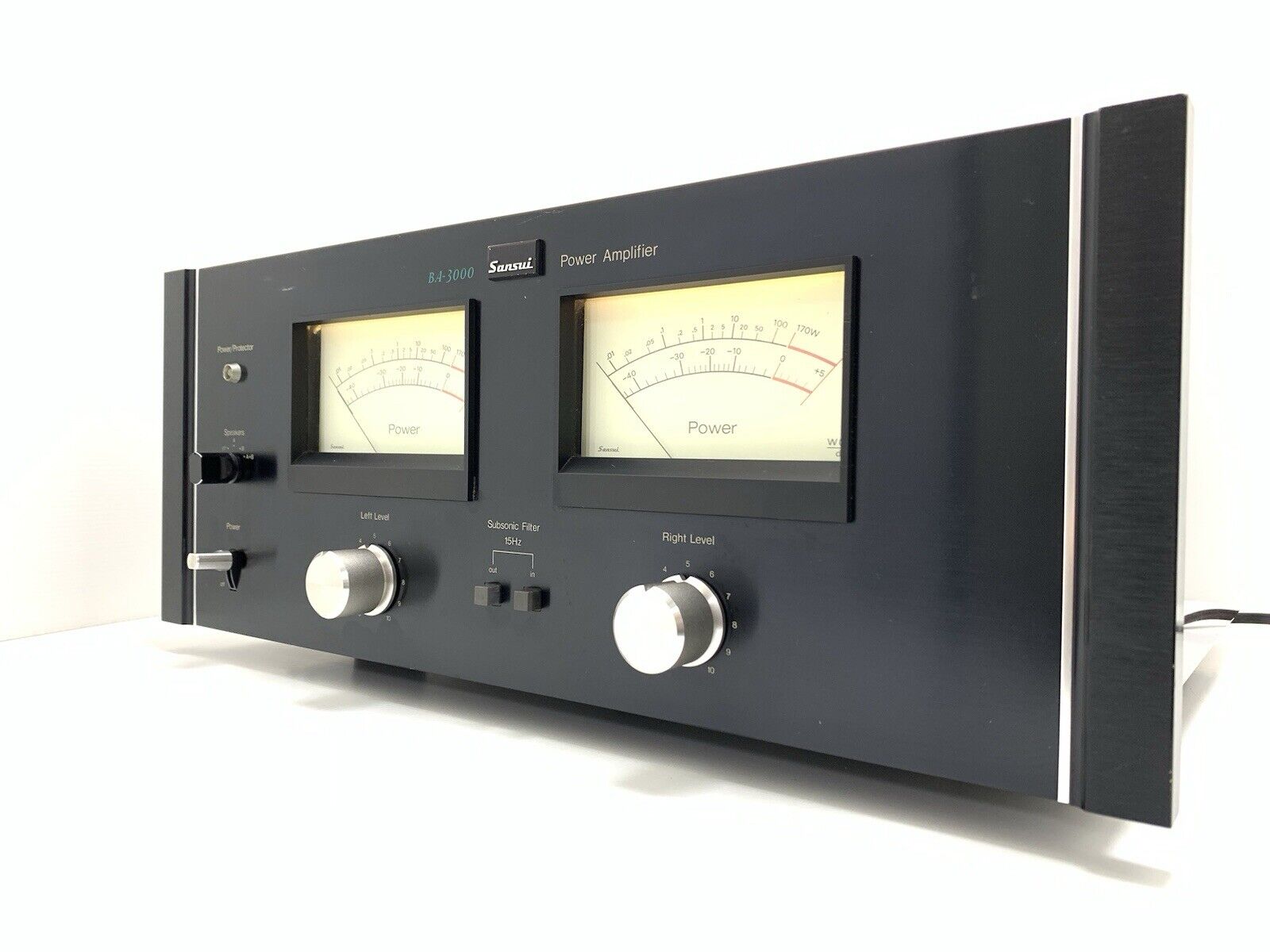 SANSUI BA-3000 Stereo Power Amplifier 170+ 170 W RMS Vintage 1975 WORK Good Look