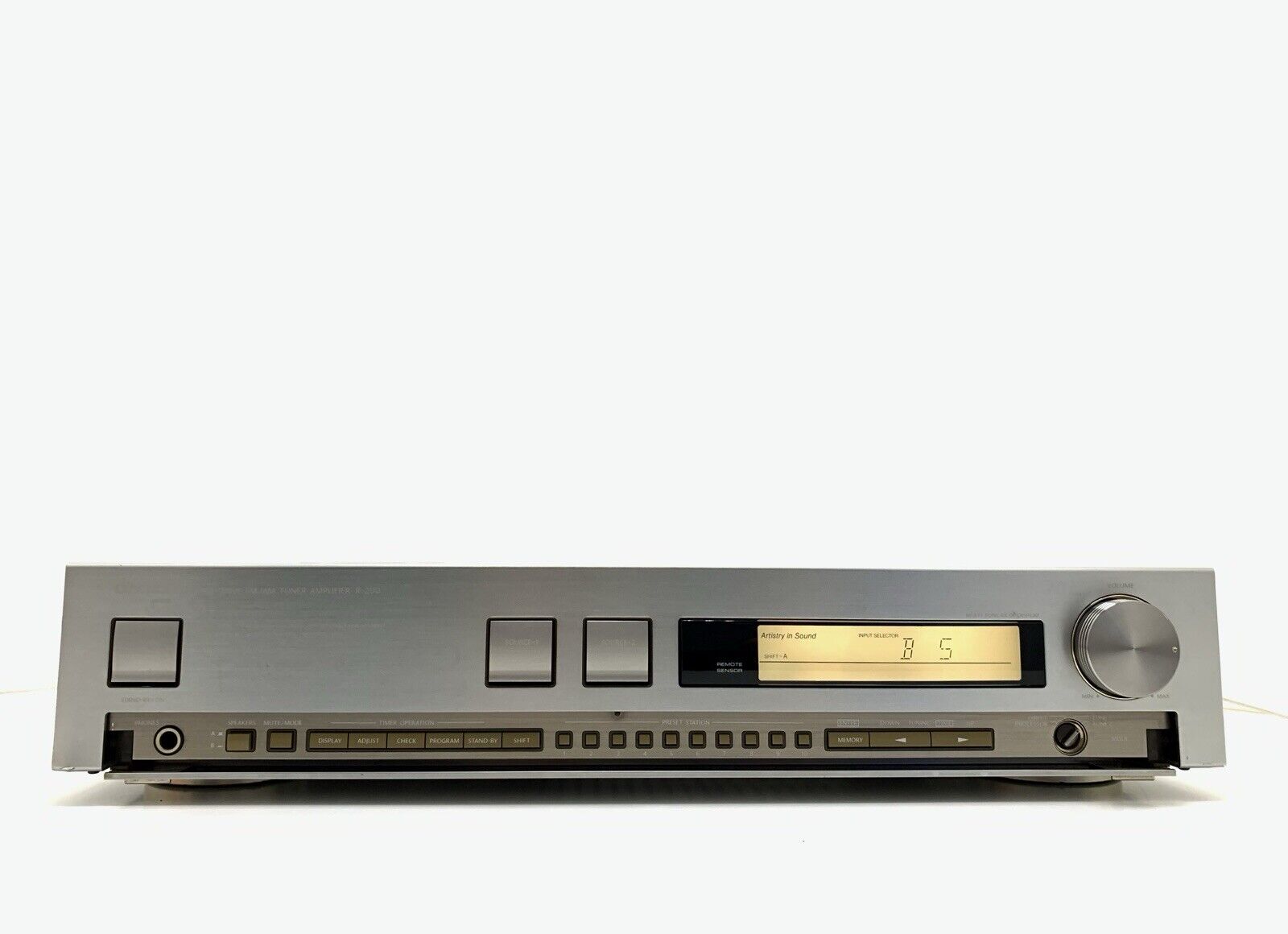 ONKYO R 200 Stereo Receiver 40+40 Watts RMS Vintage 1987 Hi Fi WORK Good Look