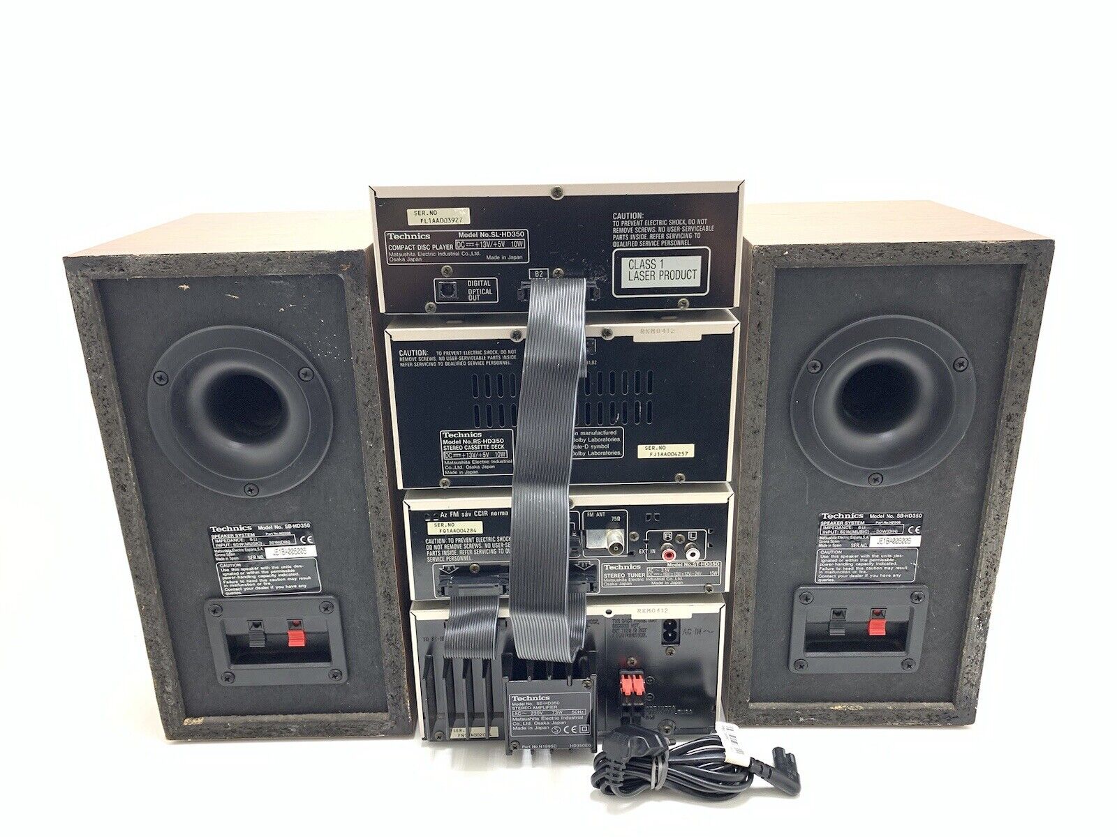 TECHNICS Amplifier SE-HD350 Tuner ST-HD350 Deck RS-HD350 CD SL-HD350 Sp SB-HD350