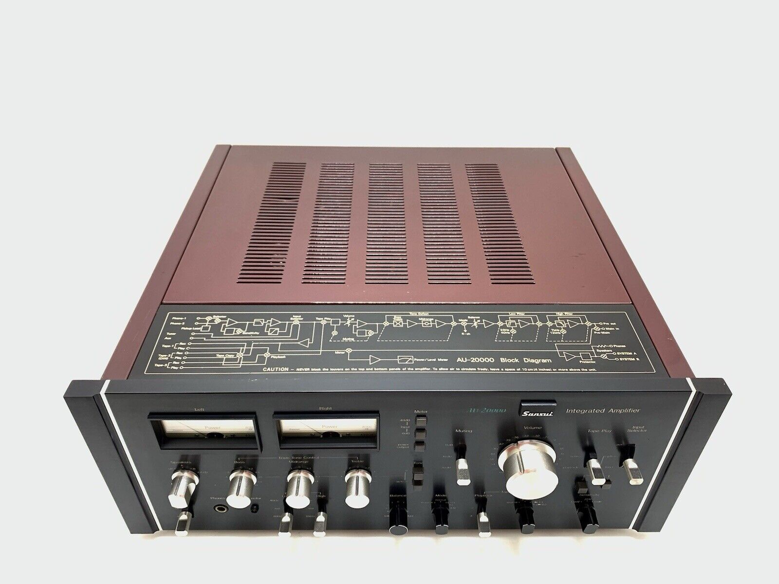 SANSUI AU 20000 Integrated Stereo Amplifier 170+170 WRMS Vintage 1975 LIKE NEW