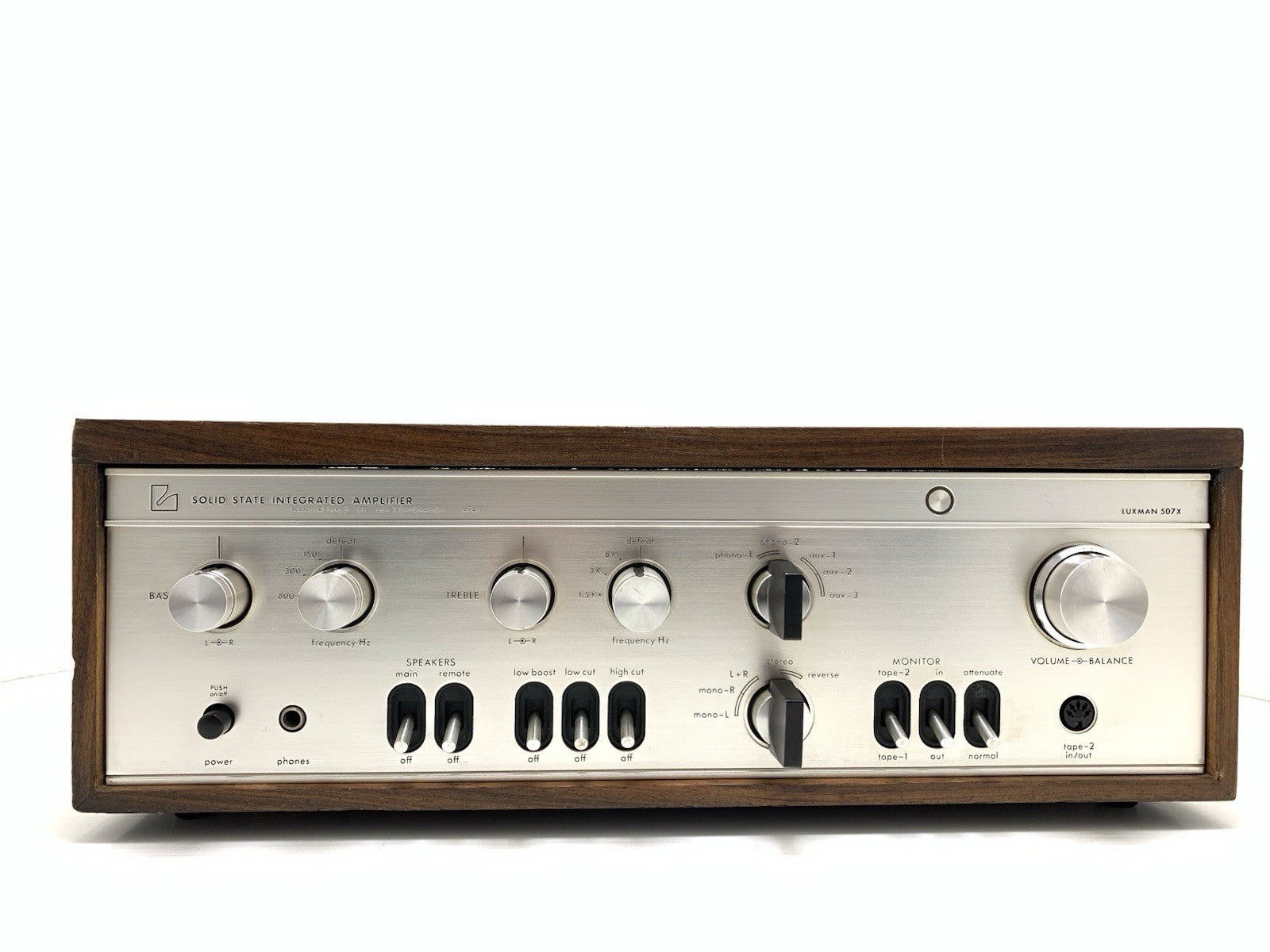 LUXMAN SQ 507X Integrated Stereo Amplifier 2X 50W RMS Vintage 1970 Work GoodLook