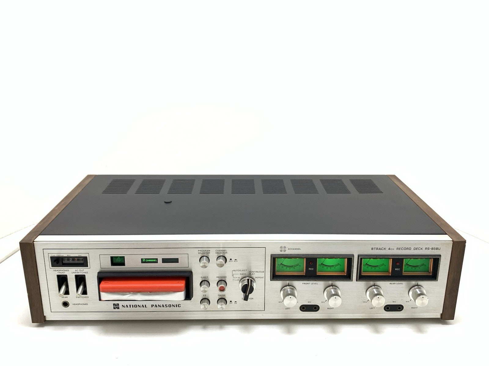 NATIONAL PANASONIC RS 858U 4Channel Quadraphonic 8 Track Recorder WORK Good Look