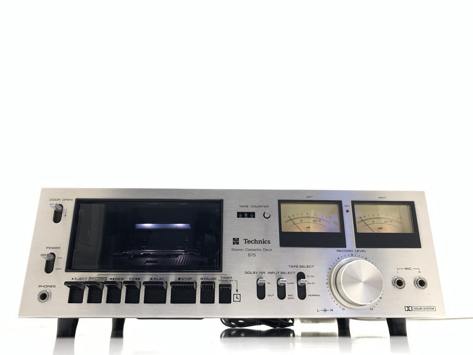 Technics ステレオカセットデッキ RS-615U TECHNICS RS 615 US Stereo Cassette Tape Deck 2 Head Vintage 1976