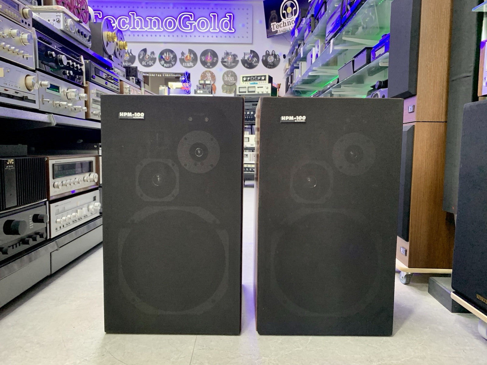 PIONEER HPM 100 Original 4Way SPEAKERS 100 Watts RMS Vintage 1976 WORK GOOD LOOK
