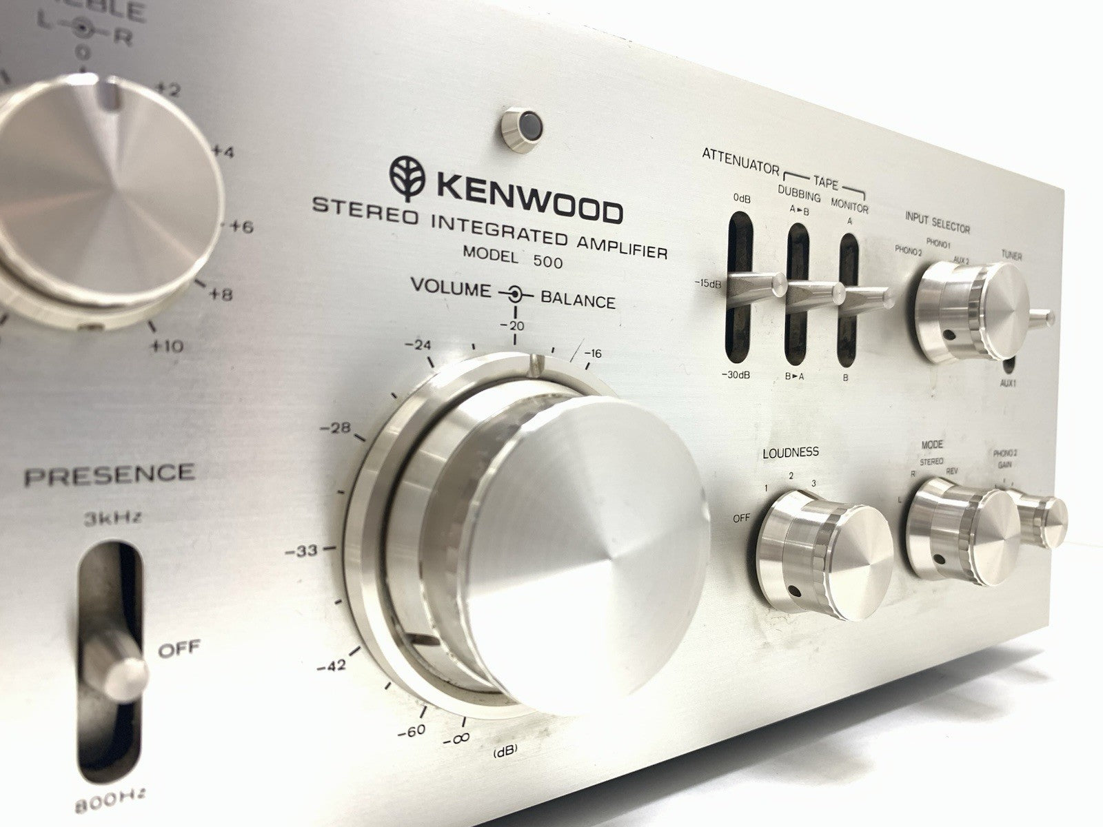KENWOOD Model 500 SUPREME Integrated Amplifier 2X 100WRMS Vintage 1975 Good Look