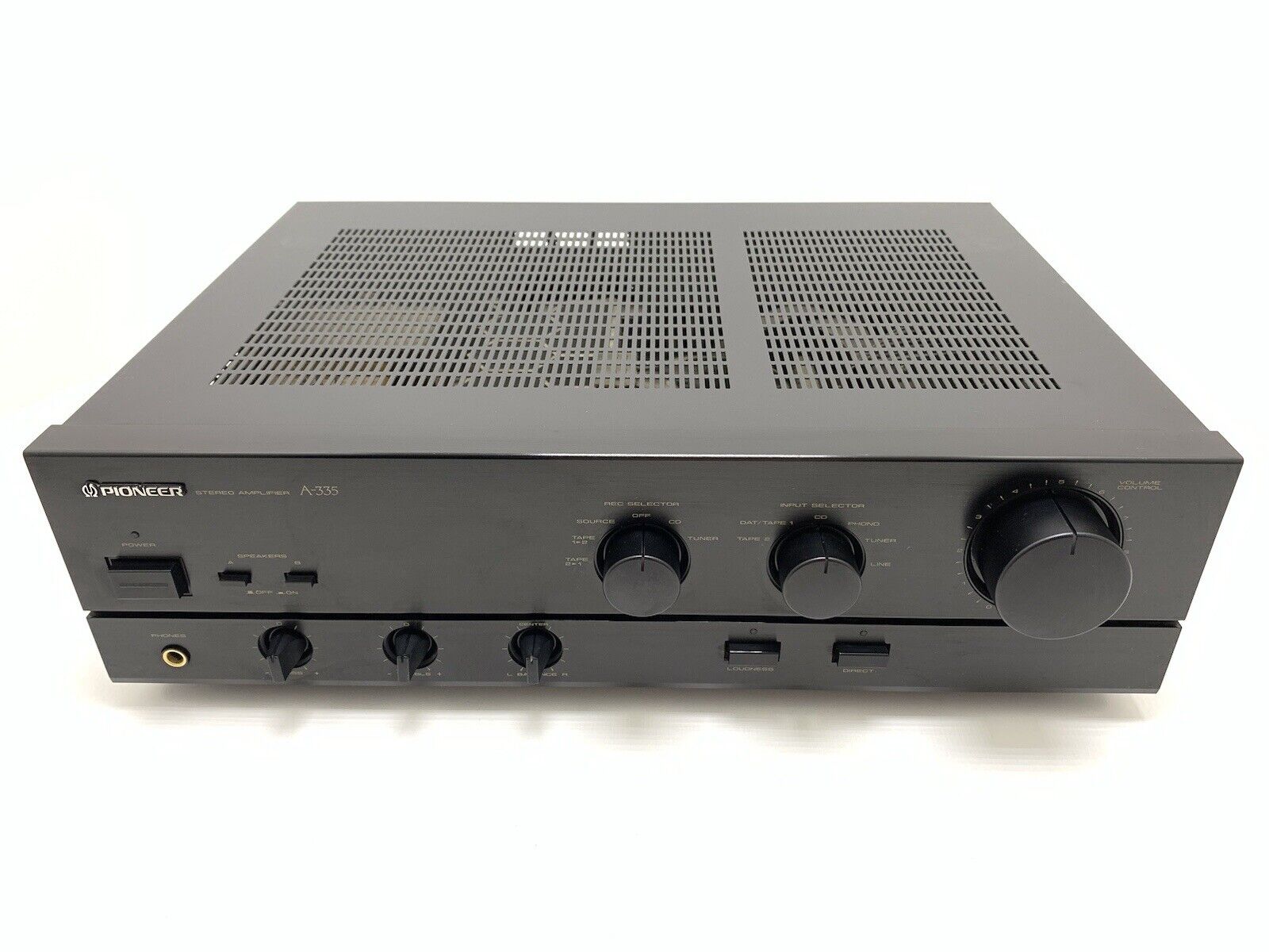 PIONEER A 335 Stereo Amplifier 40+40 Watts RMS Vintage 1989 Hi Fi WORK Good Look