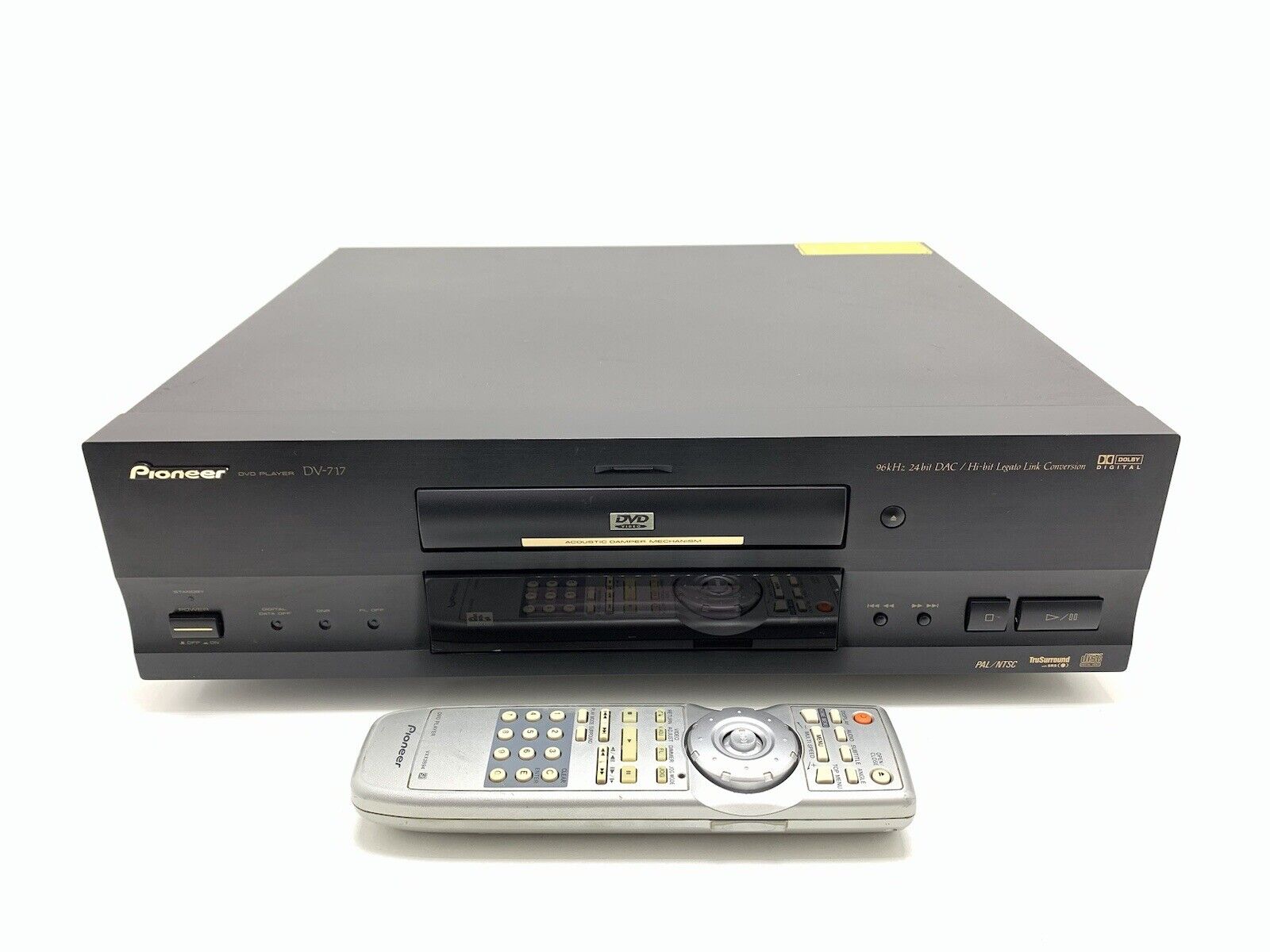 PIONEER DV 717 DVD CD Compact Disc with Remote Original PAL NTSC WORK Good Look