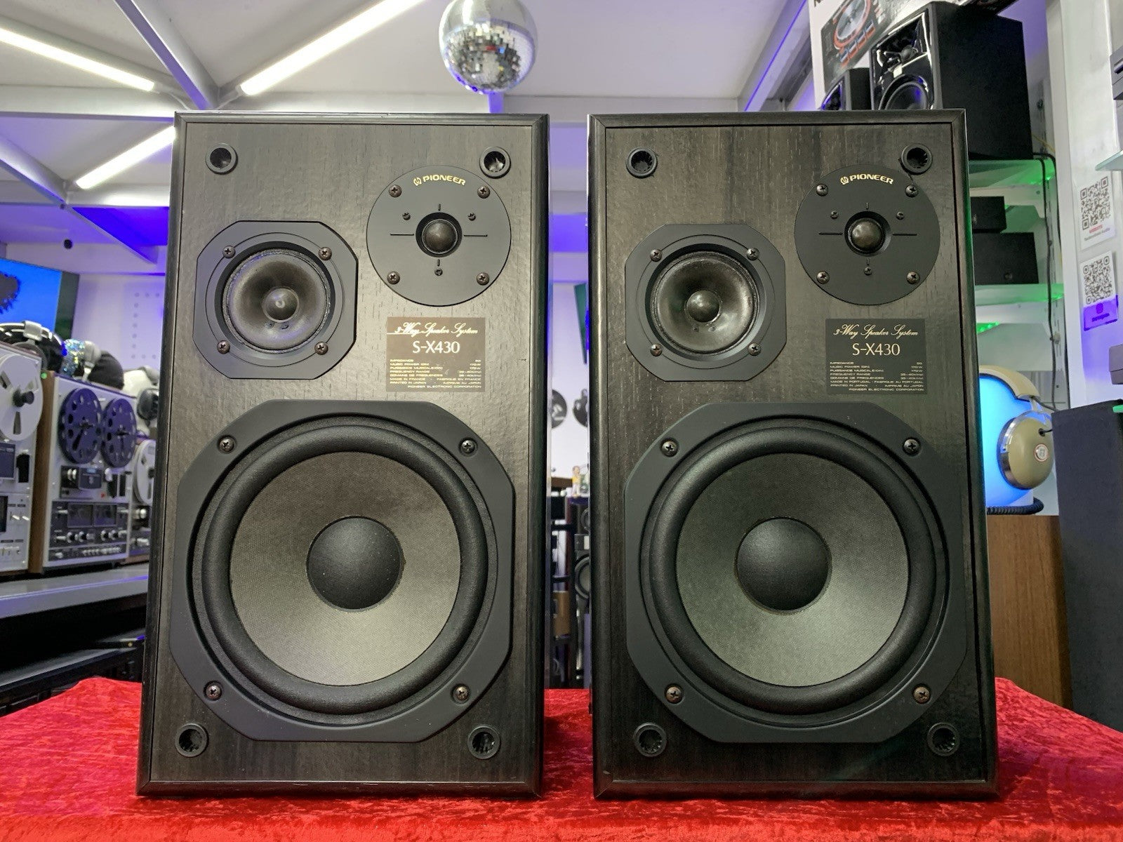PIONEER S X430 Original 3 Way SPEAKERS 170 Watts RMS Vintage 1987 WORK GOOD LOOK