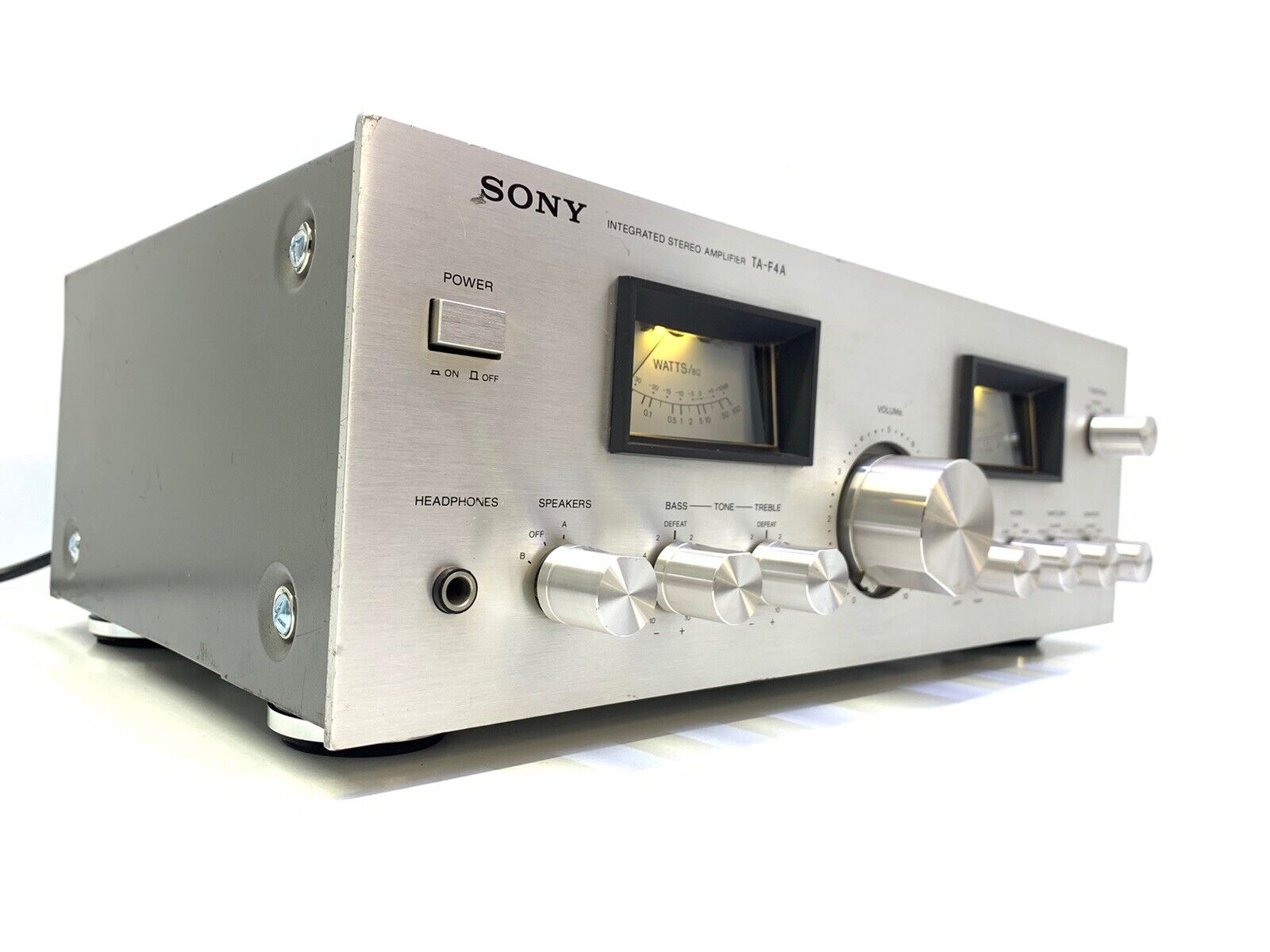 SONY TA-F4A Integrated Stereo Amplifier 80Watts RMS Vintage 1979 Hi Fi Good Look