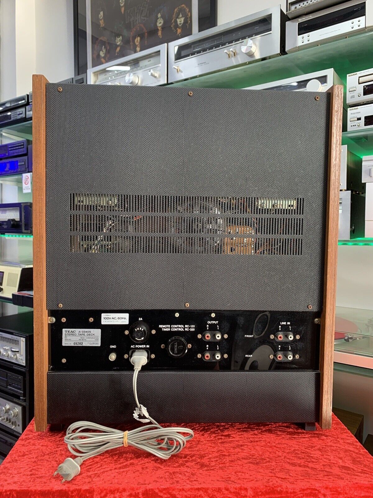 TEAC A-3340S 4 Channel Simul-Sync Reel to Reel 10" Tape Vintage WORK Good Look