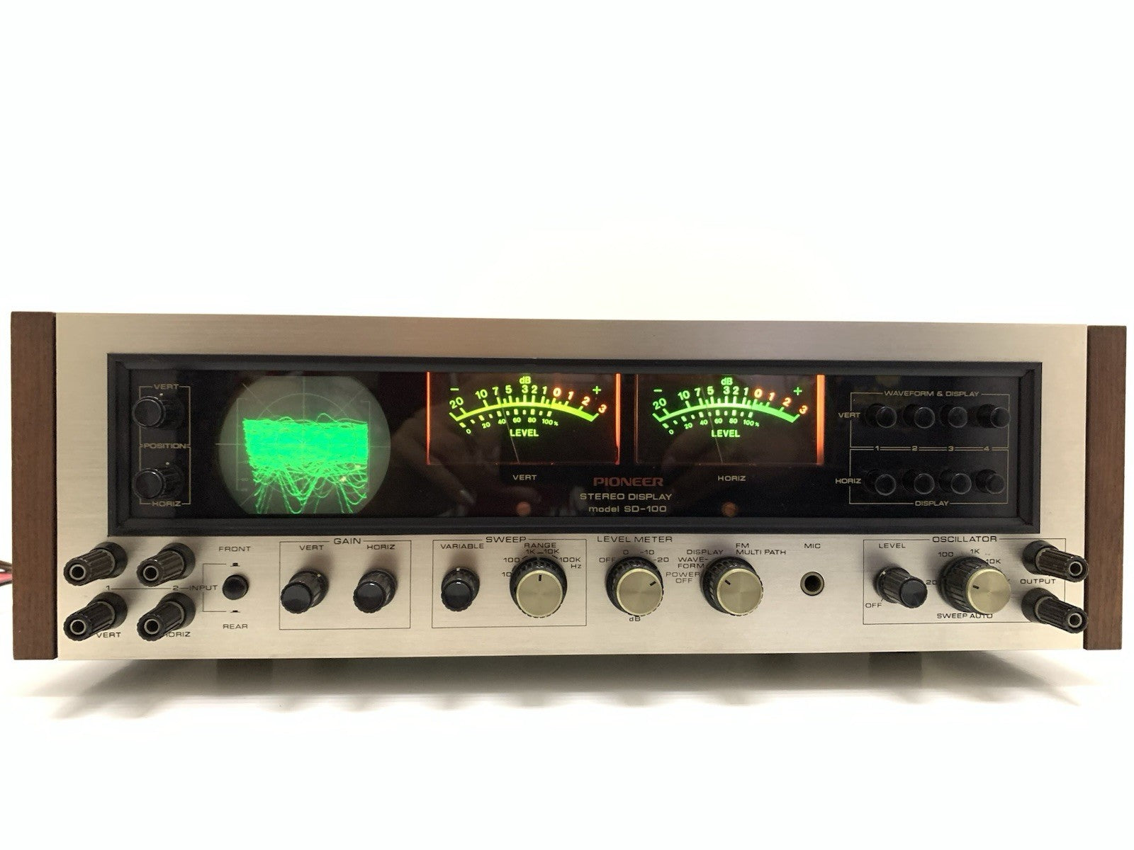 PIONEER SD 100 Stereo Display Audio Scope VERY RARE Vintage 1971 WORK Good Look