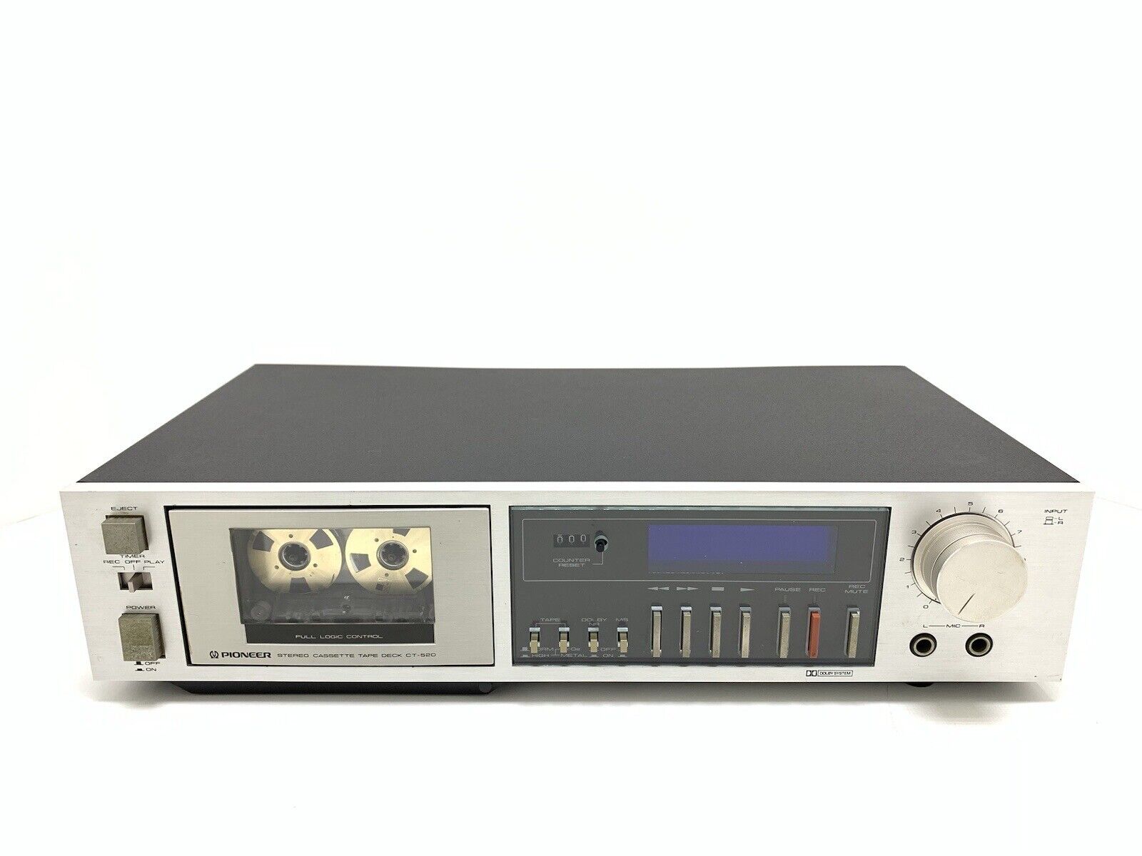PIONEER CT-520 Stereo Cassette Tape Deck 2 Head Vintage 1981 WORK Good Look