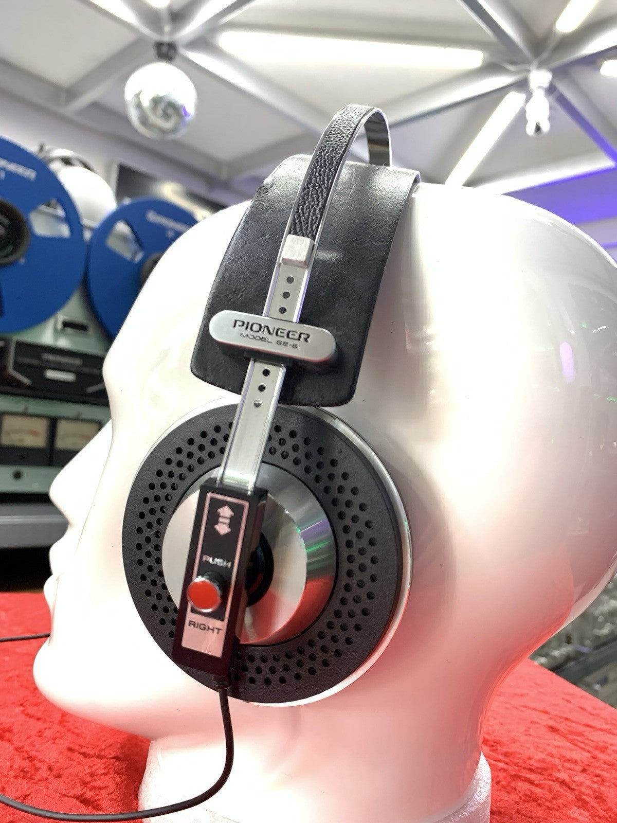 PIONEER SE 6 Professional Headphones Vintage 1975 High End Kit Good Look