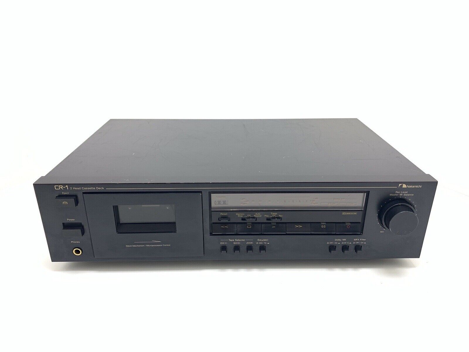 NAKAMICHI CR-1 High End 2 Head Cassette Tape Deck Vintage 1988 WORK Good Look