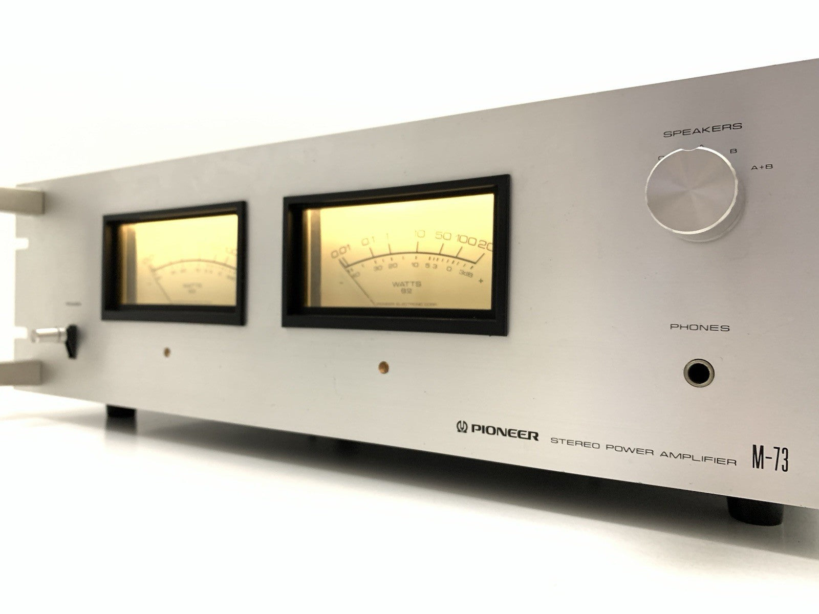 PIONEER M 73 SPEC Stereo Power Amplifier  85+85W RMS Vintage 1980 Work Good Look