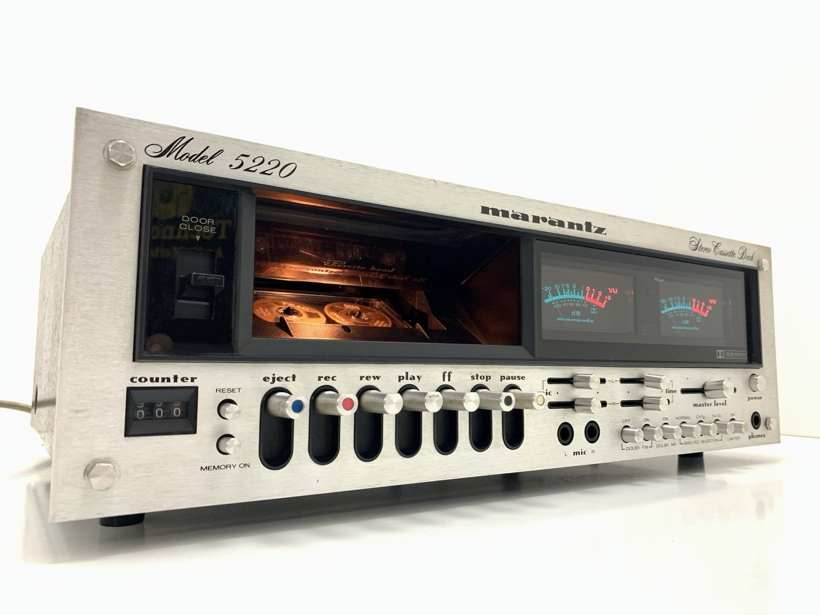 MARANTZ 5220 Stereo Cassette Tape Deck 2 Head Vintage 1977 Hi End WORK Good Look