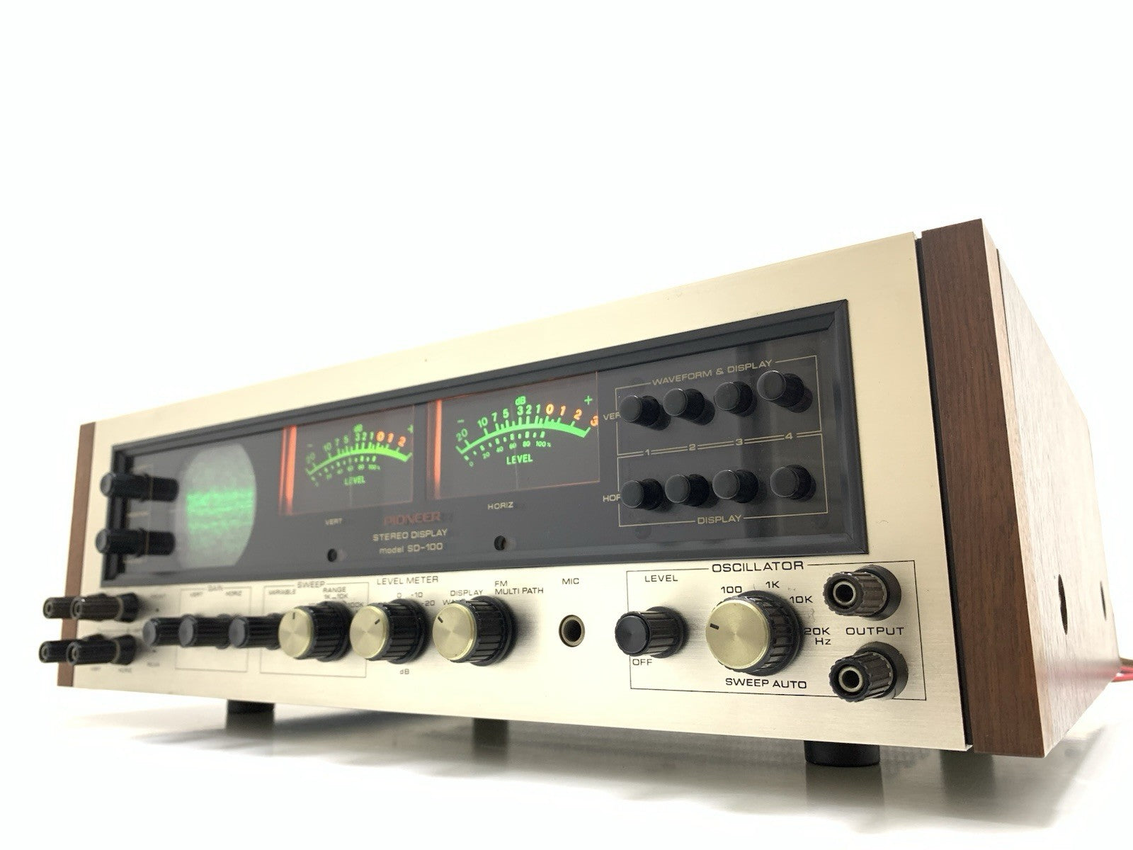 PIONEER SD 100 Stereo Display Audio Scope VERY RARE Vintage 1971 WORK Good Look