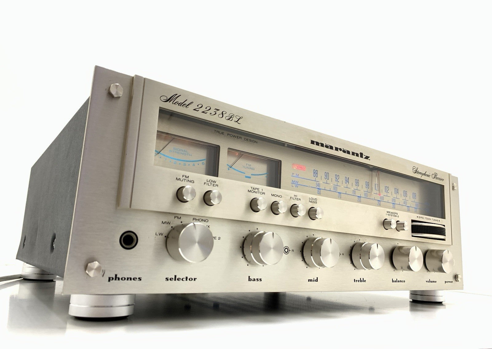 MARANTZ 2238BL Stereo Receiver 2X 42 Watts RMS Vintage 1977 RARE WORK Good Look