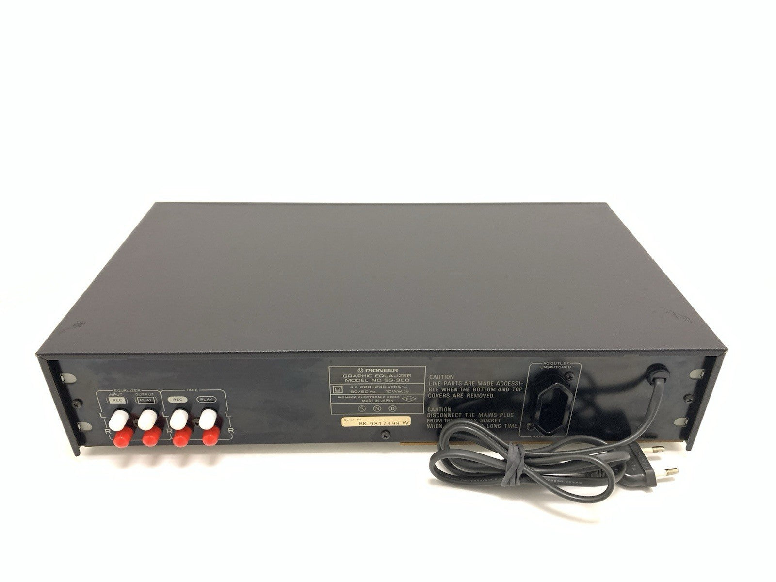 PIONEER SG 300 Graphic Equalizer BLUE LINE Vintage 1983 Hi End Working Good Look