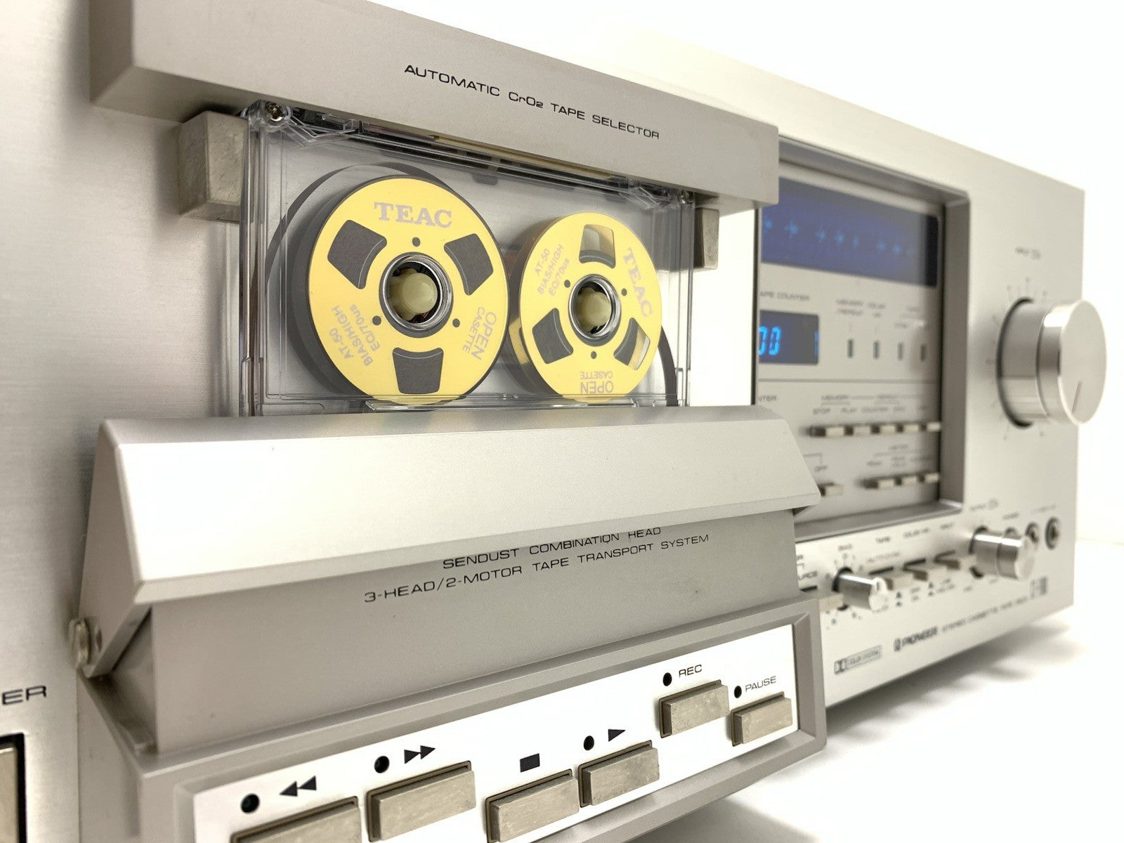 PIONEER CT F900 3 Head Stereo Tape Deck BLUE LINE Vintage 1978 WORK Good Look