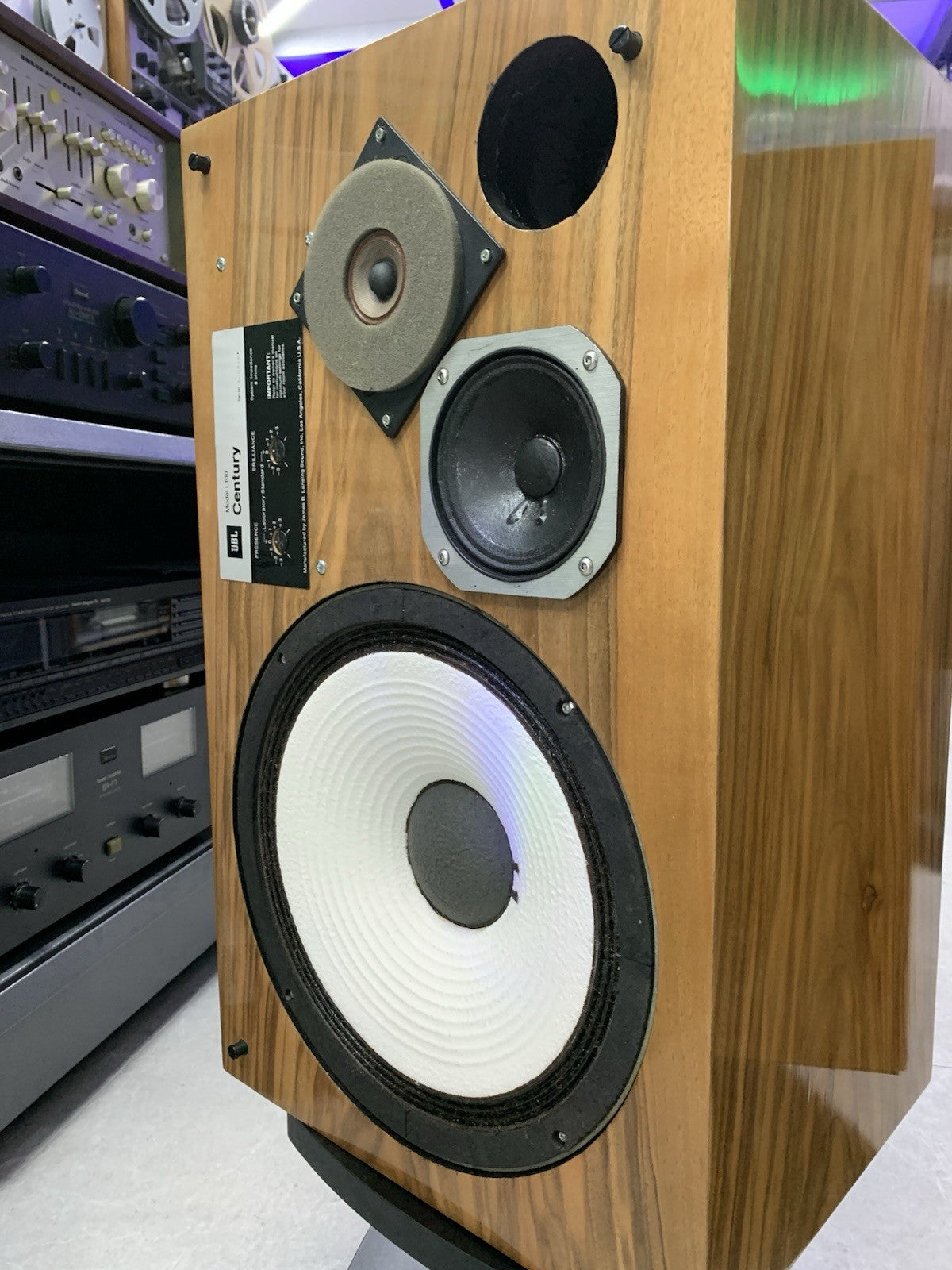 JBL L 100 Century LEGENDARY Studio Monitor Speakers Vintage 1970 WORK Like New