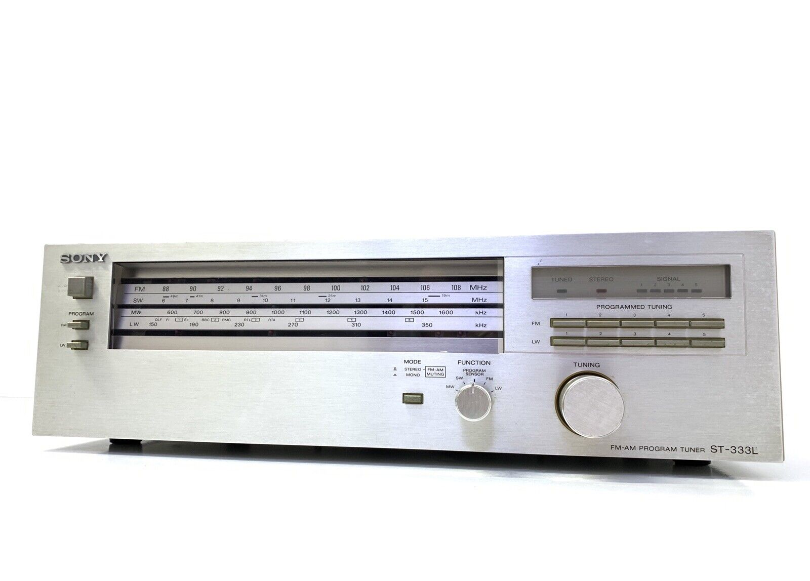 SONY ST-333L FM Stereo Program Tuner Vintage 1979 Hi End Refurbished Good Look
