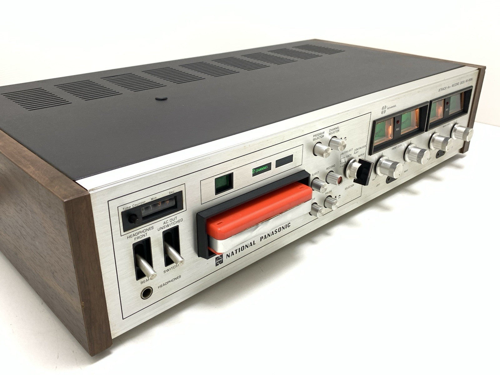 NATIONAL PANASONIC RS 858U 4Channel Quadraphonic 8 Track Recorder WORK Good Look