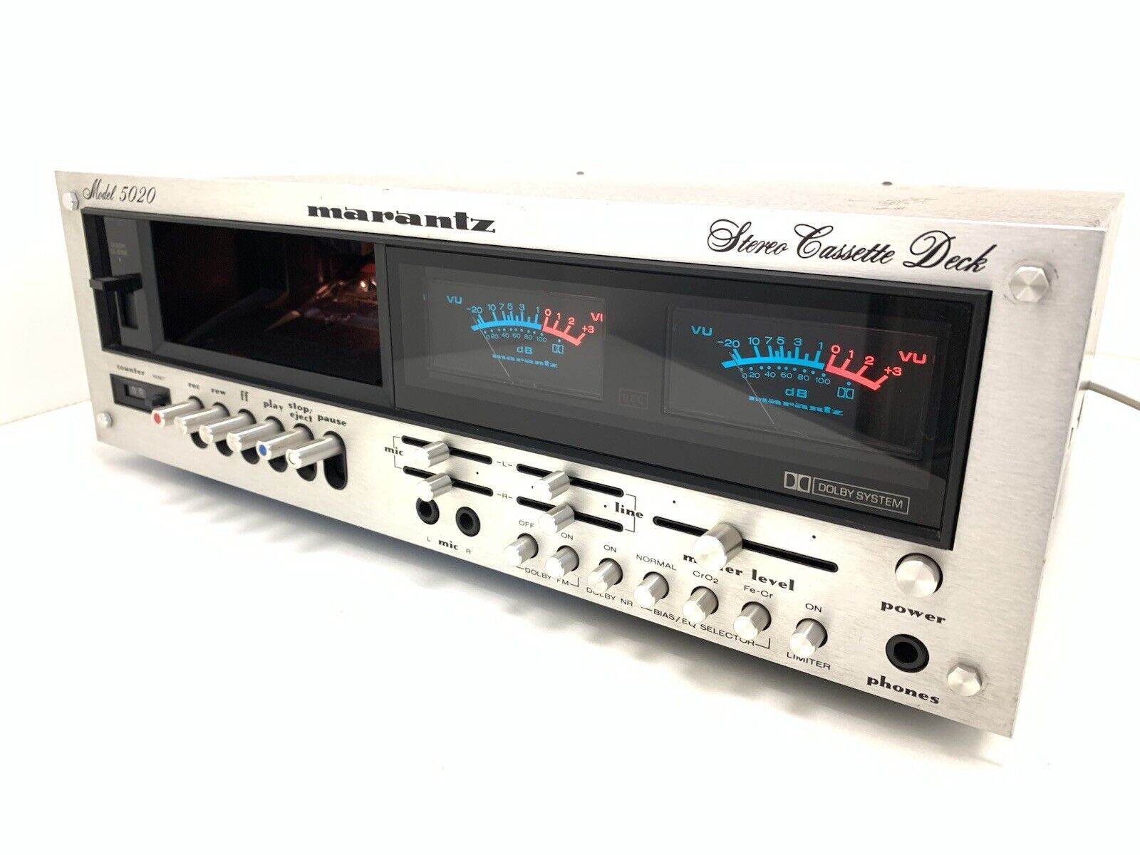 MARANTZ 5020 Stereo Cassette Tape Deck 2 Head Vintage 1977 Hi End WORK Good Look